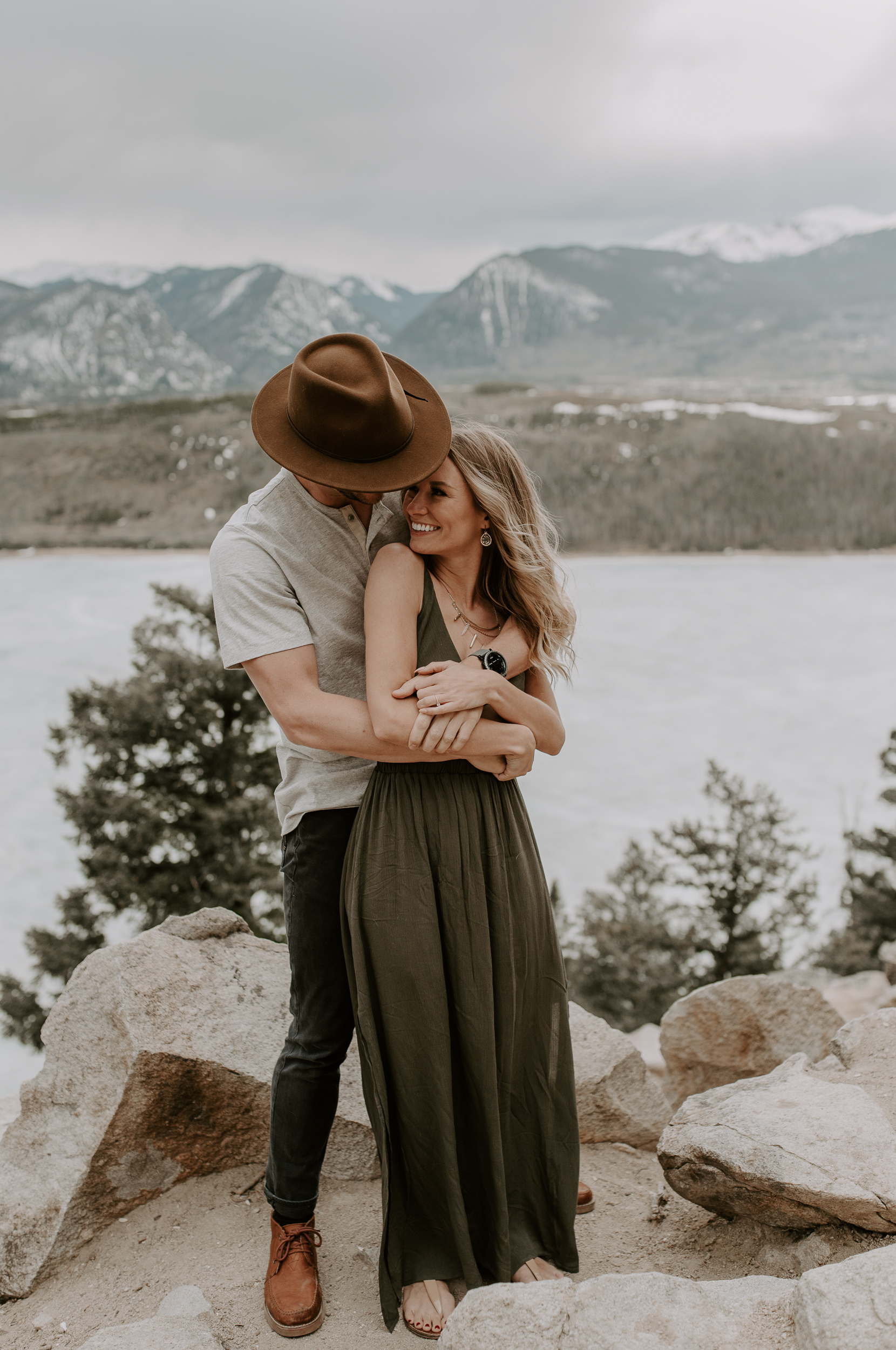  Colorado adventure engagement session at Sapphire Point. Colorado elopement and wedding photographer. 