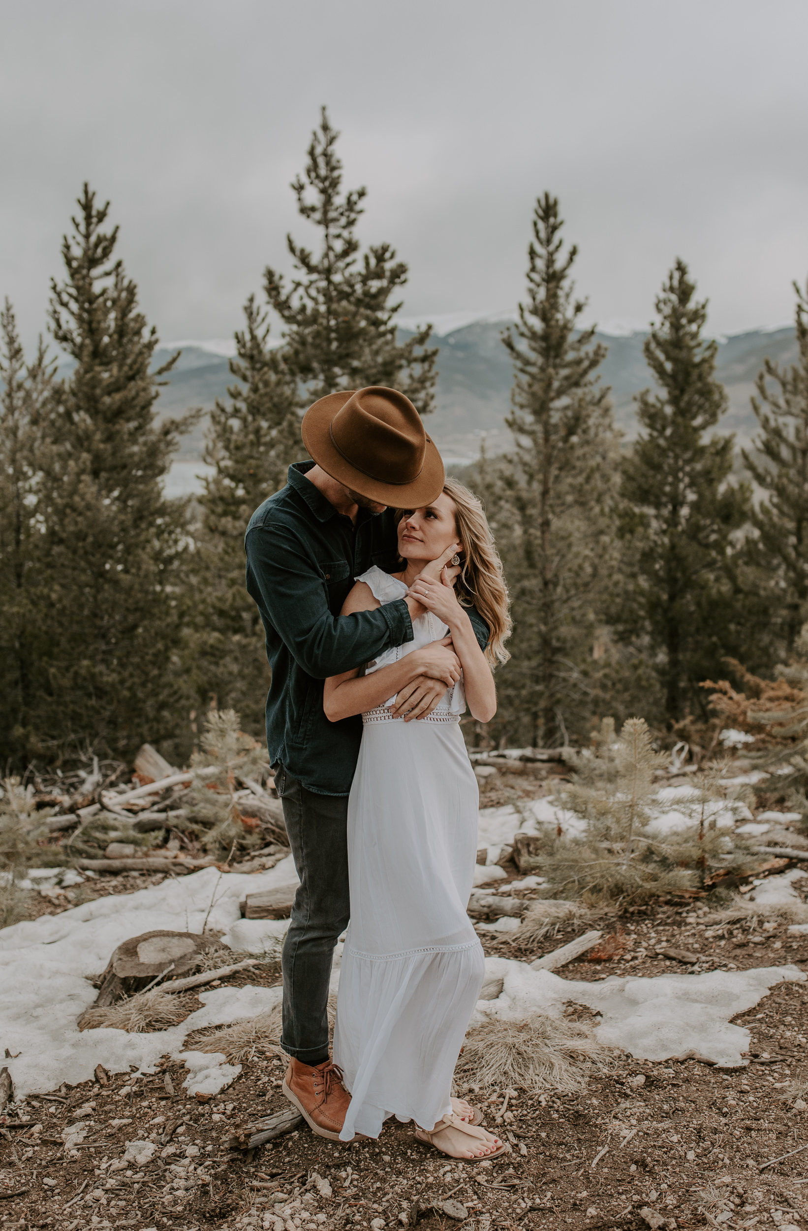  Adventure engagement session at Sapphire Point. Colorado elopement and wedding photographer 
