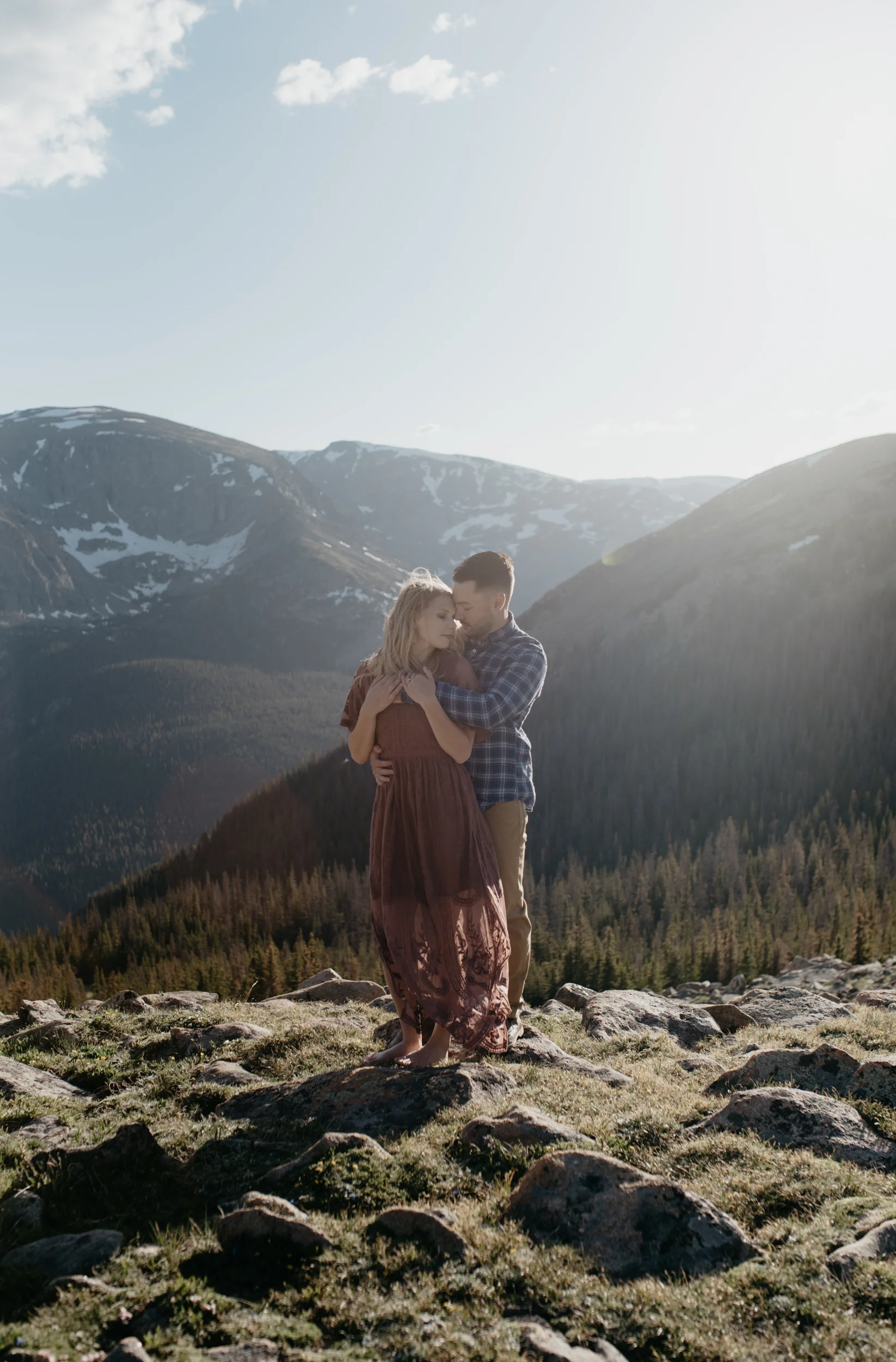  Trail Ridge Road intimate wedding in Rocky Mountain National Park. 