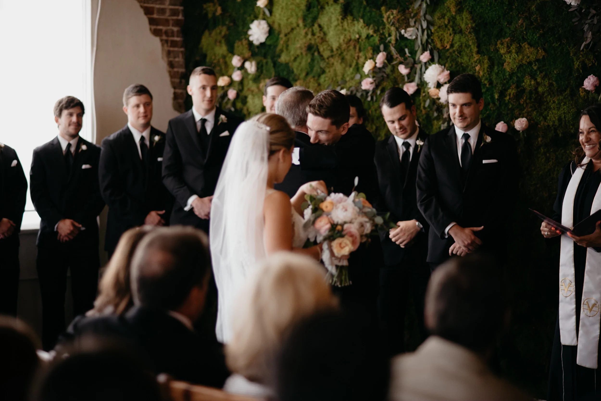  Moss Denver wedding ceremony. Colorado wedding photography. 