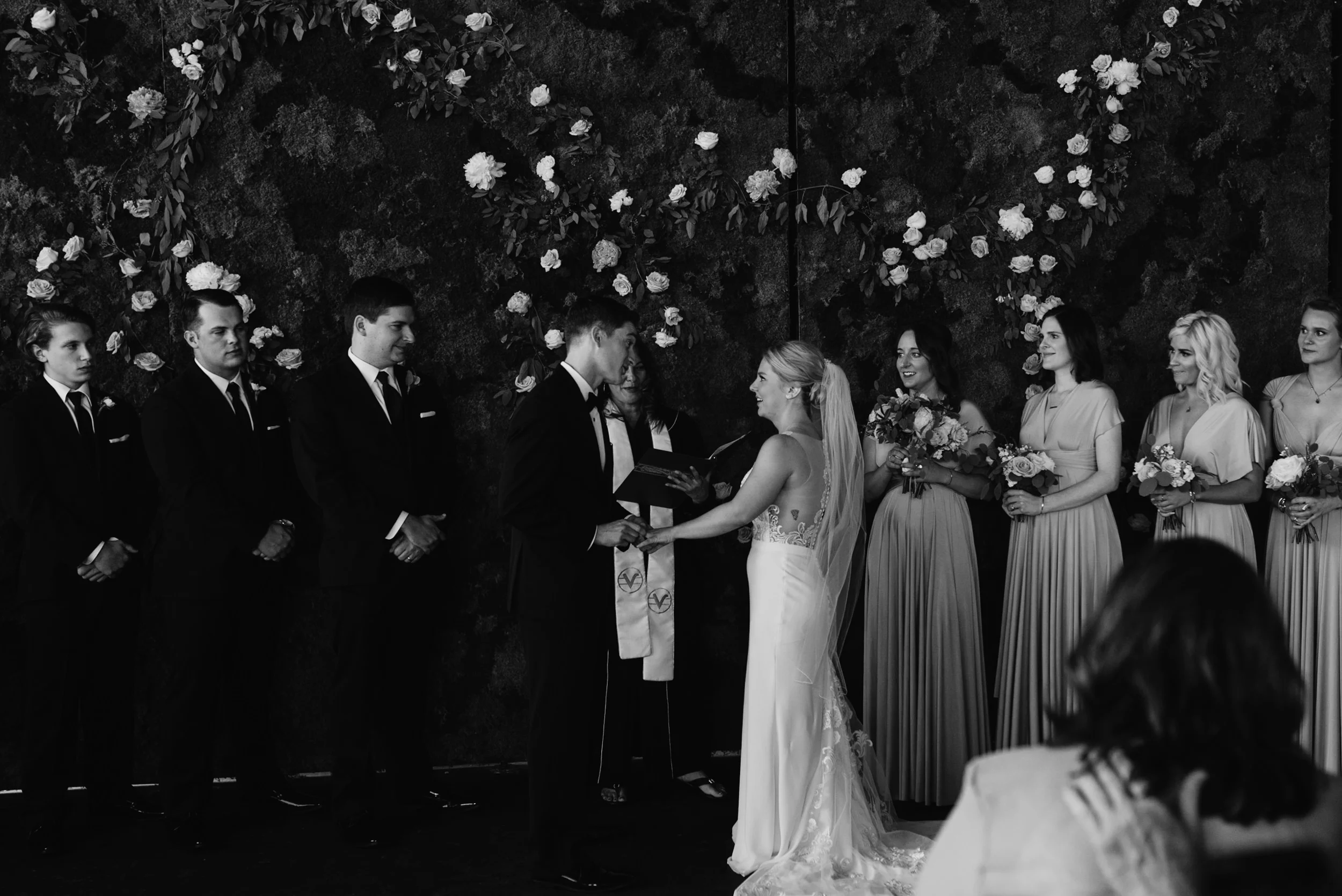  Natalie and John's downtown Denver Moss wedding. Colorado wedding photographer. 