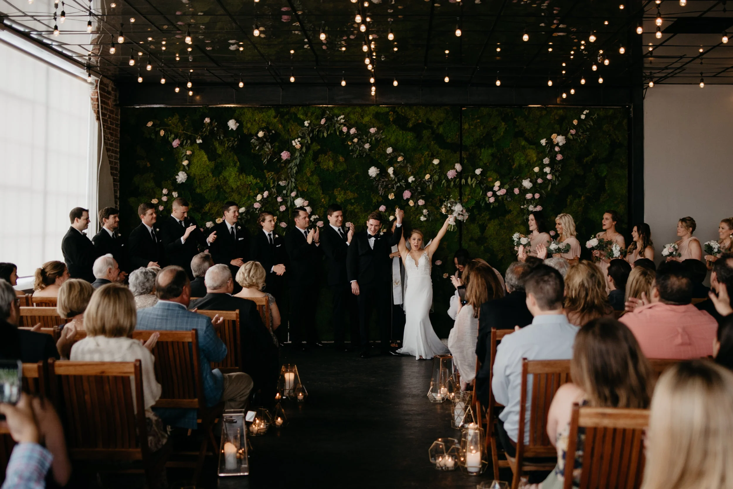  Just married at Moss in Denver, Colorado. Colorado wedding photographer. 