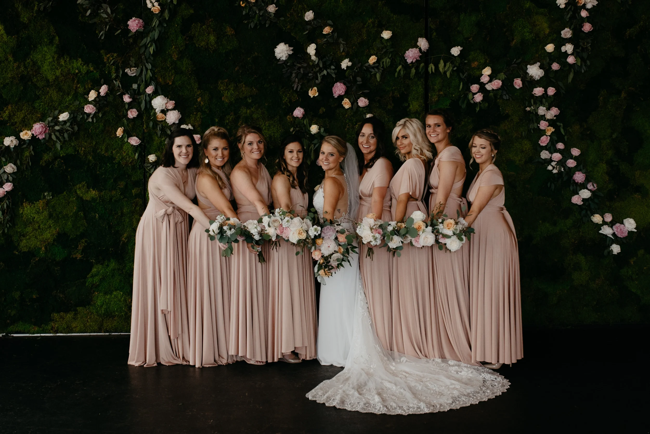  Denver Moss wedding photographer. Bridesmaids photos. 