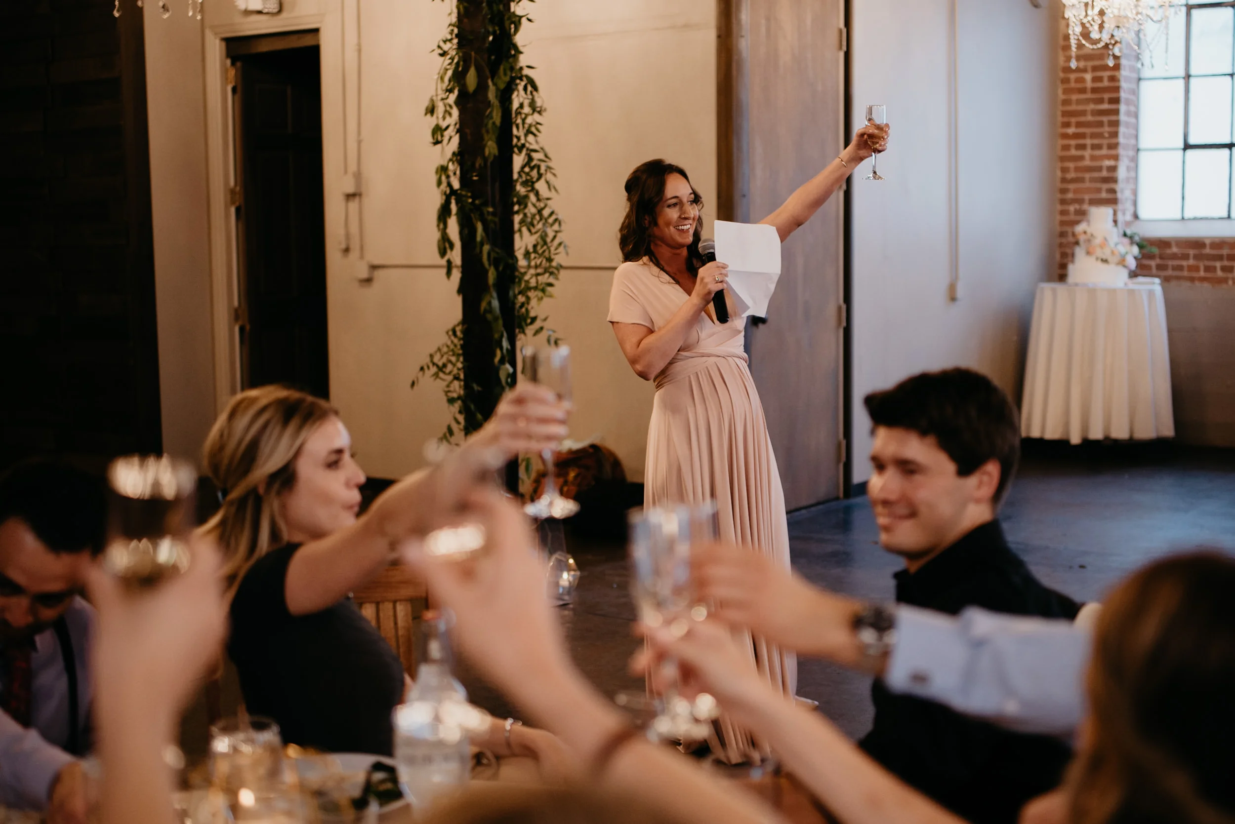 Speeches at Moss Denver wedding. Colorado wedding photographer. 