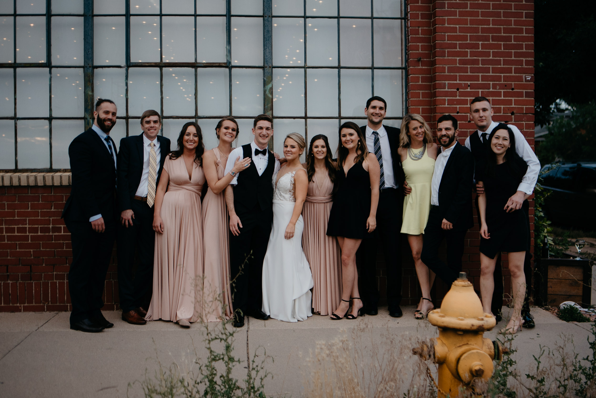  Denver city wedding photos at Moss 