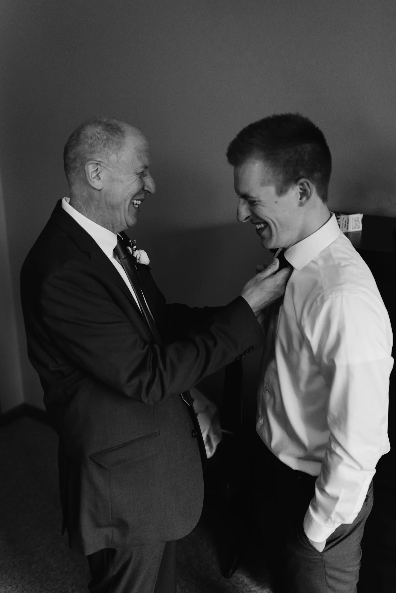  Groom getting ready. Colorado elopement photographer. Rocky Mountain National Park elopement. 