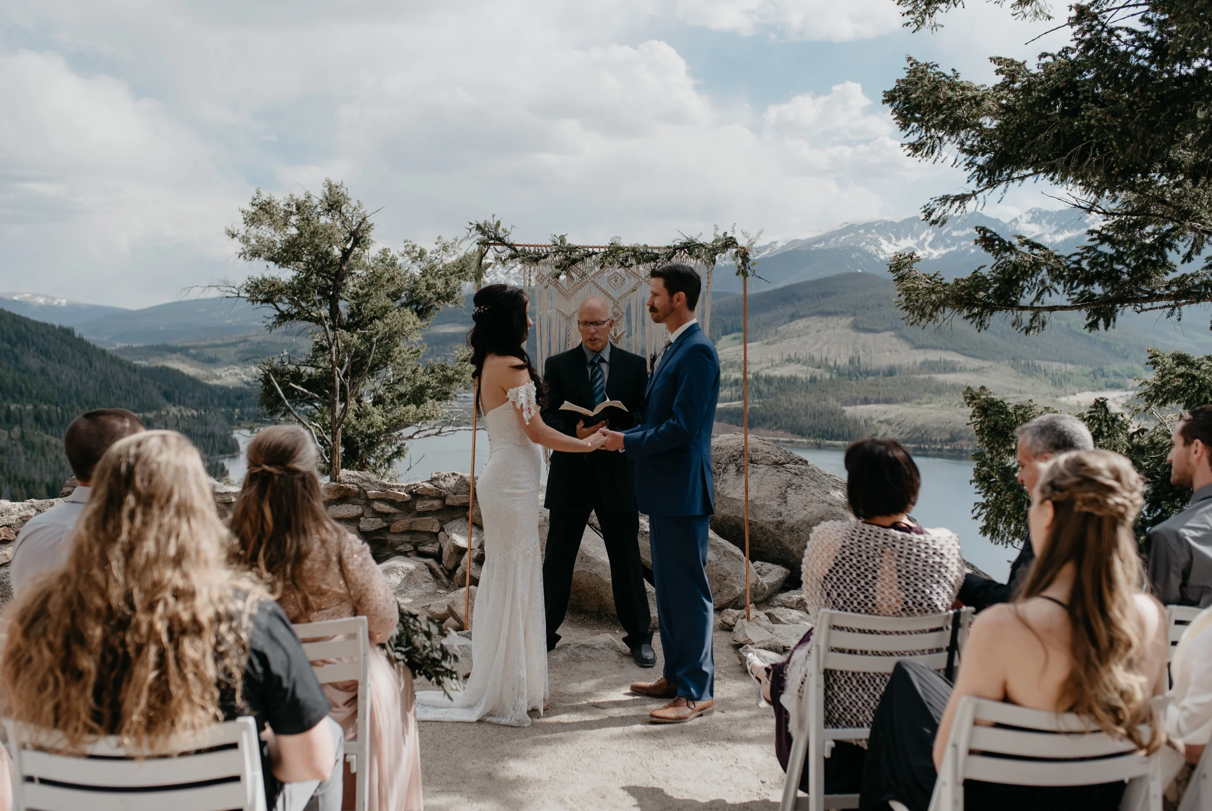  Ceremony at Sapphire Point in Colorado. Colorado wedding and elopement photographer. 