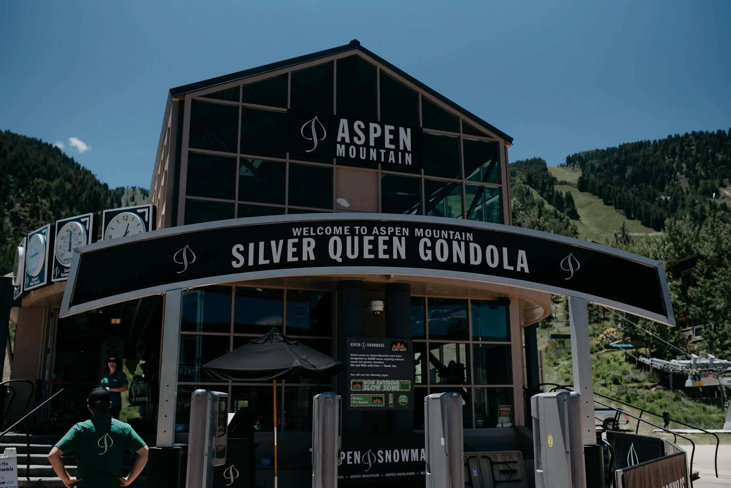  Aspen wedding deck ceremony. Colorado wedding photographer. The Little Nell wedding. 