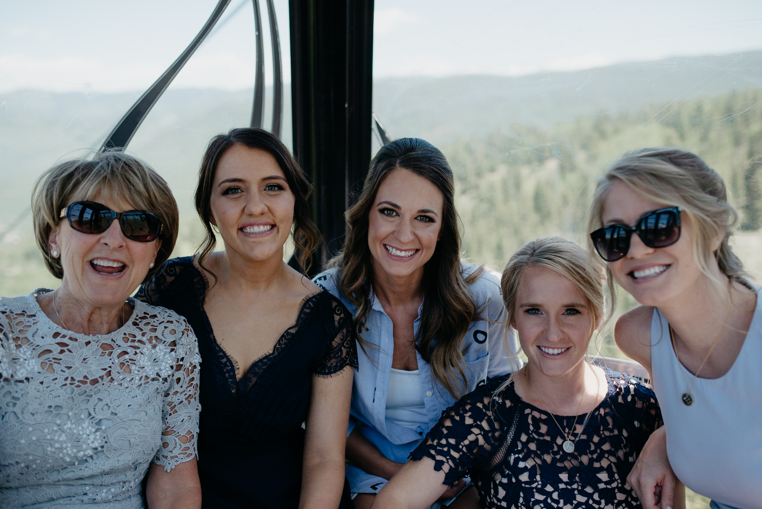  Gondola ride to the Aspen Wedding deck at The Little Nell. 