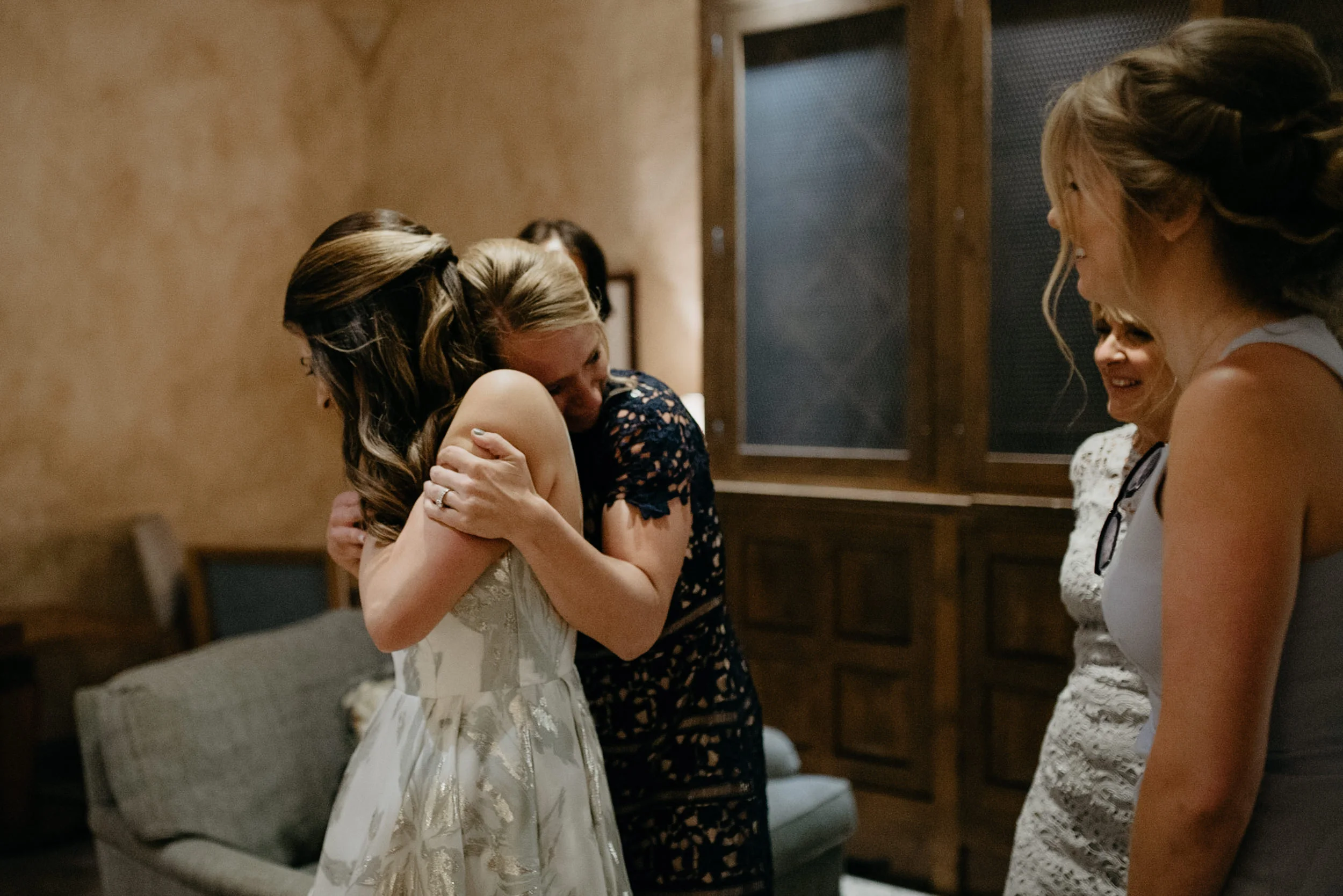  Bridesmaids getting ready. The Little Nell wedding in Aspen, Colorado. Aspen wedding and elopement photographer. 