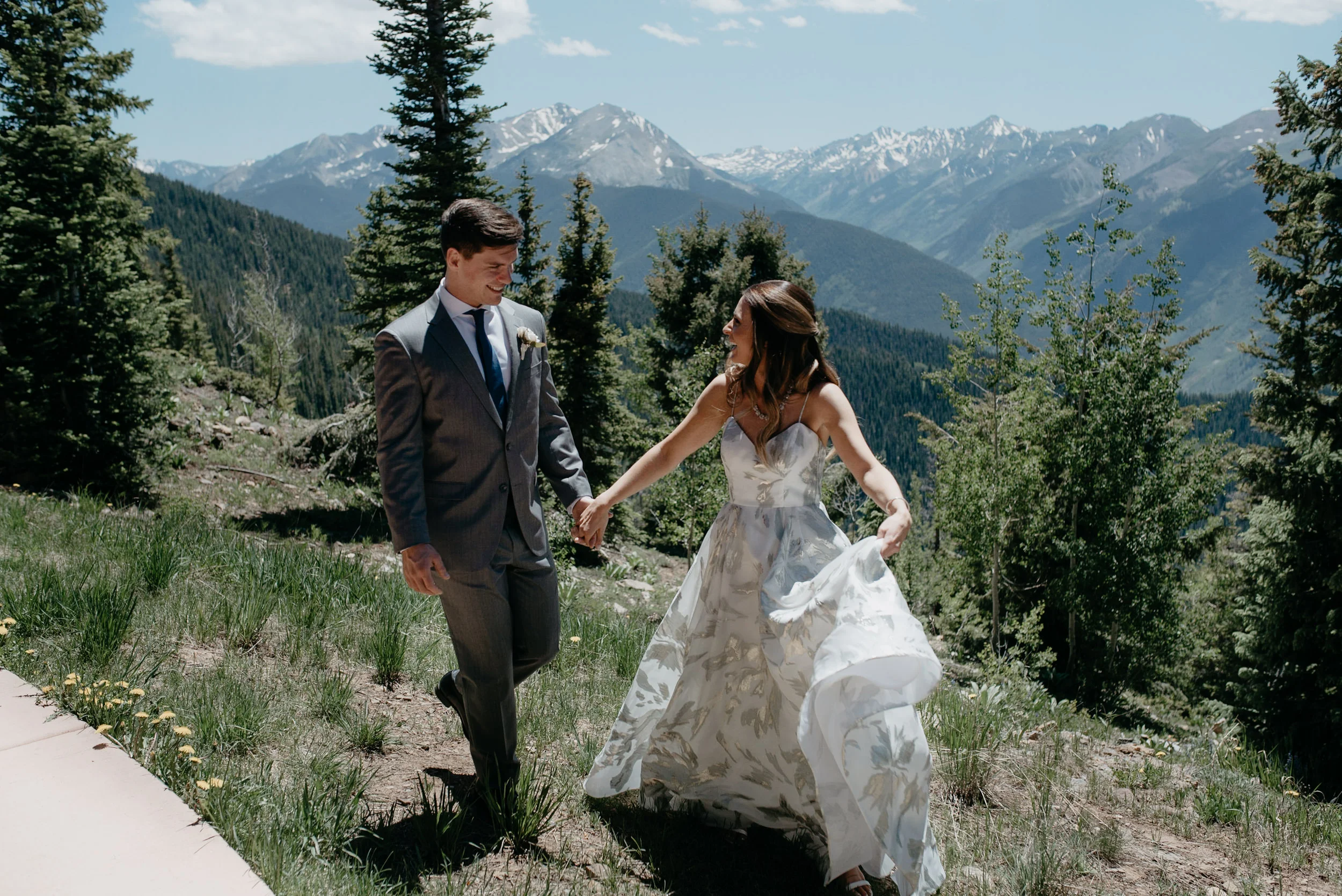  Colorado elopement and wedding photographer. Aspen wedding at The Little Nell. 