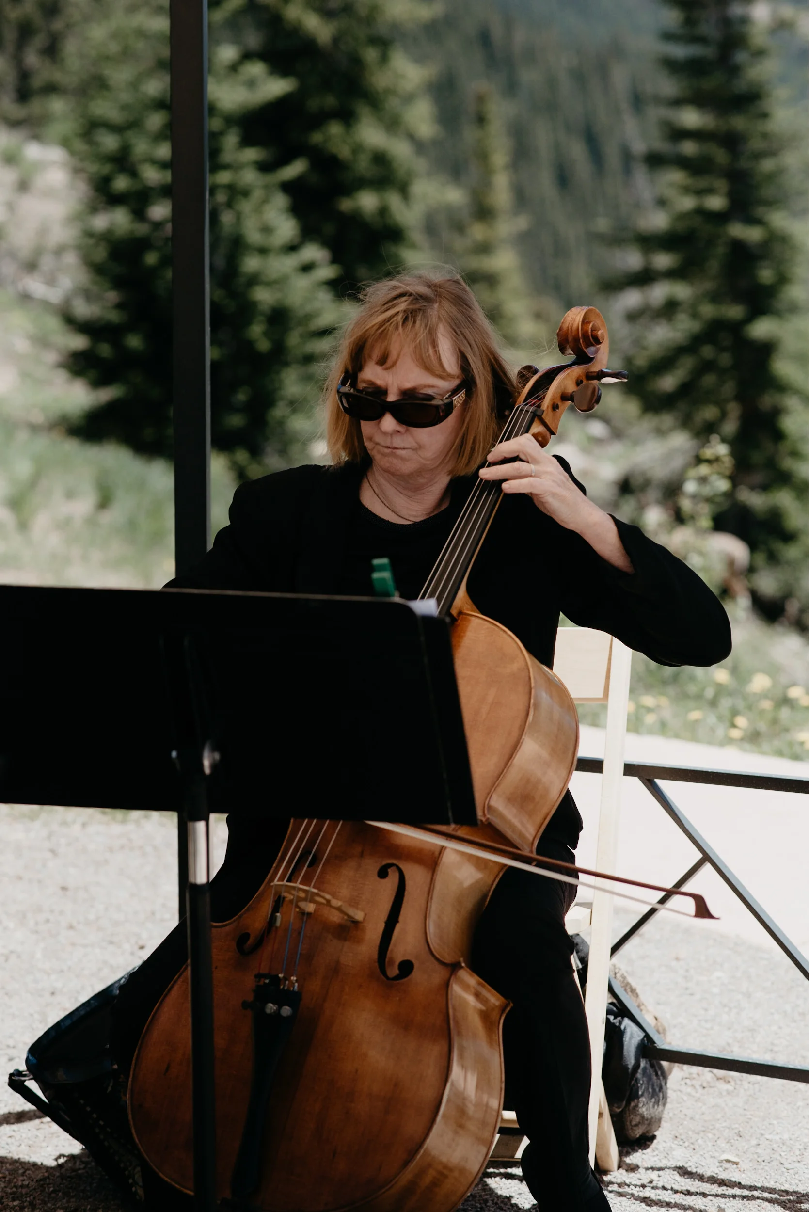  Band playing at The Little Nell. Aspen wedding and elopement photographer. 