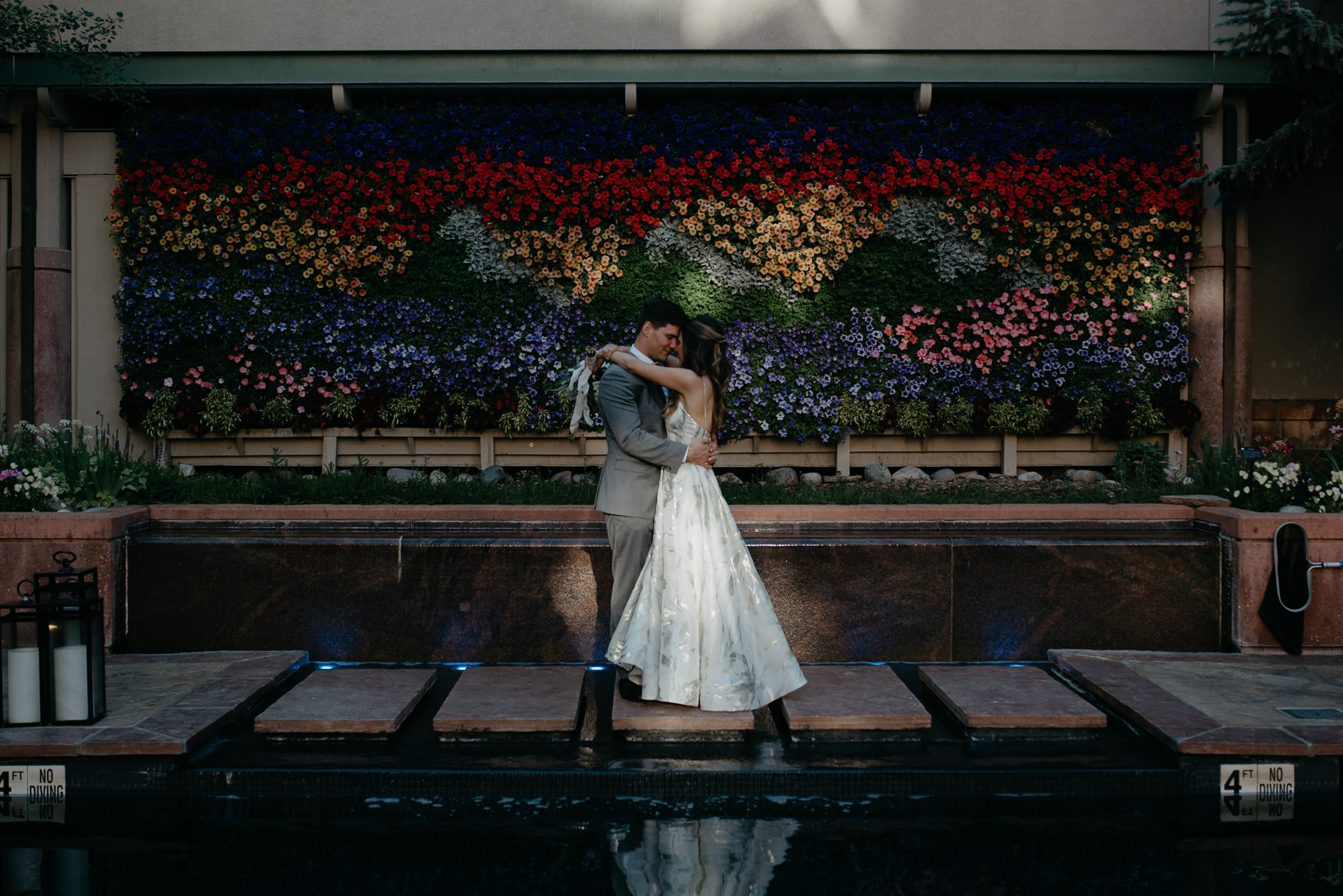  Aspen elopement and wedding photographer. Bride and groom portraits. 
