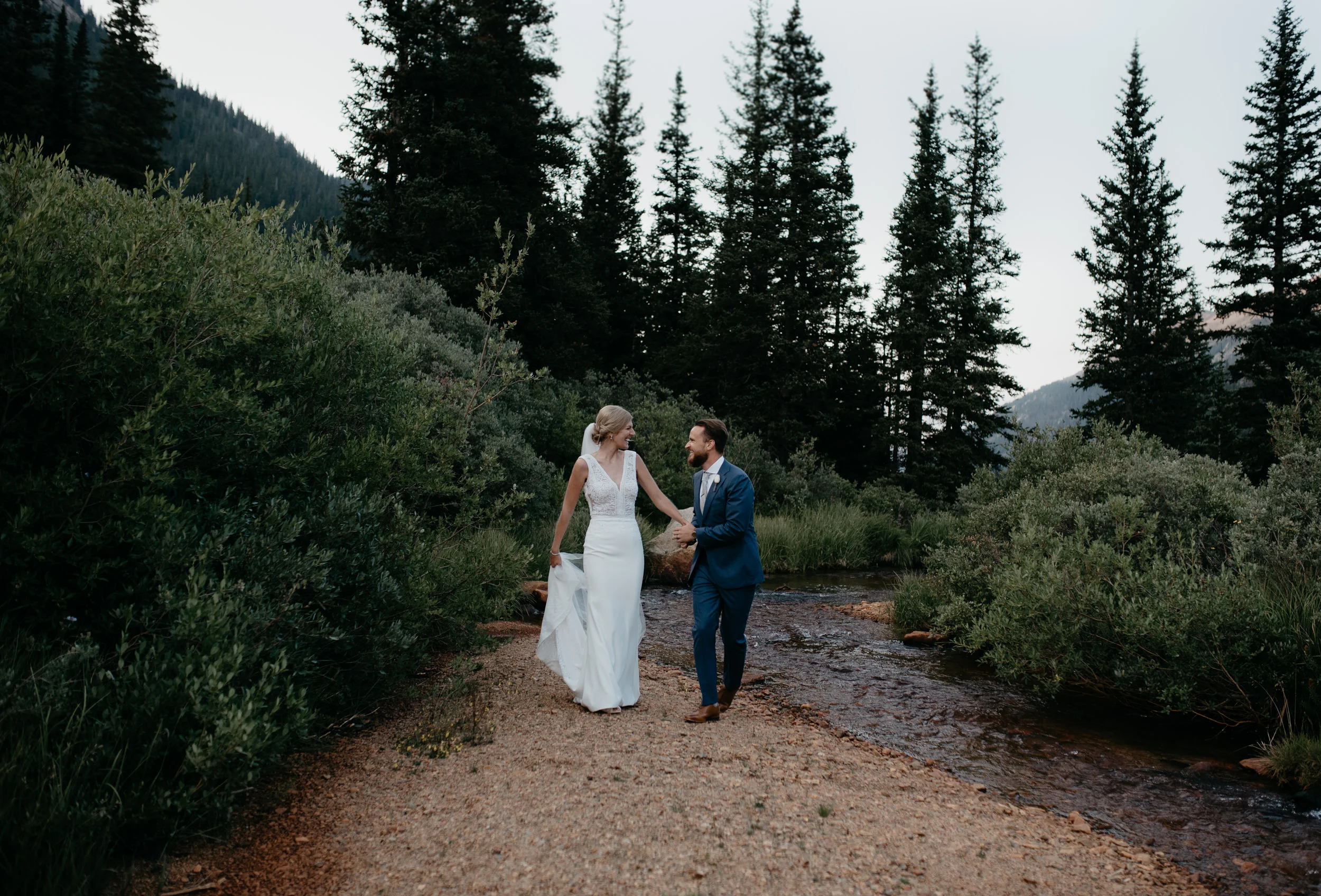  Intimate wedding photographer. Colorado elopement at Guanella Pass. 