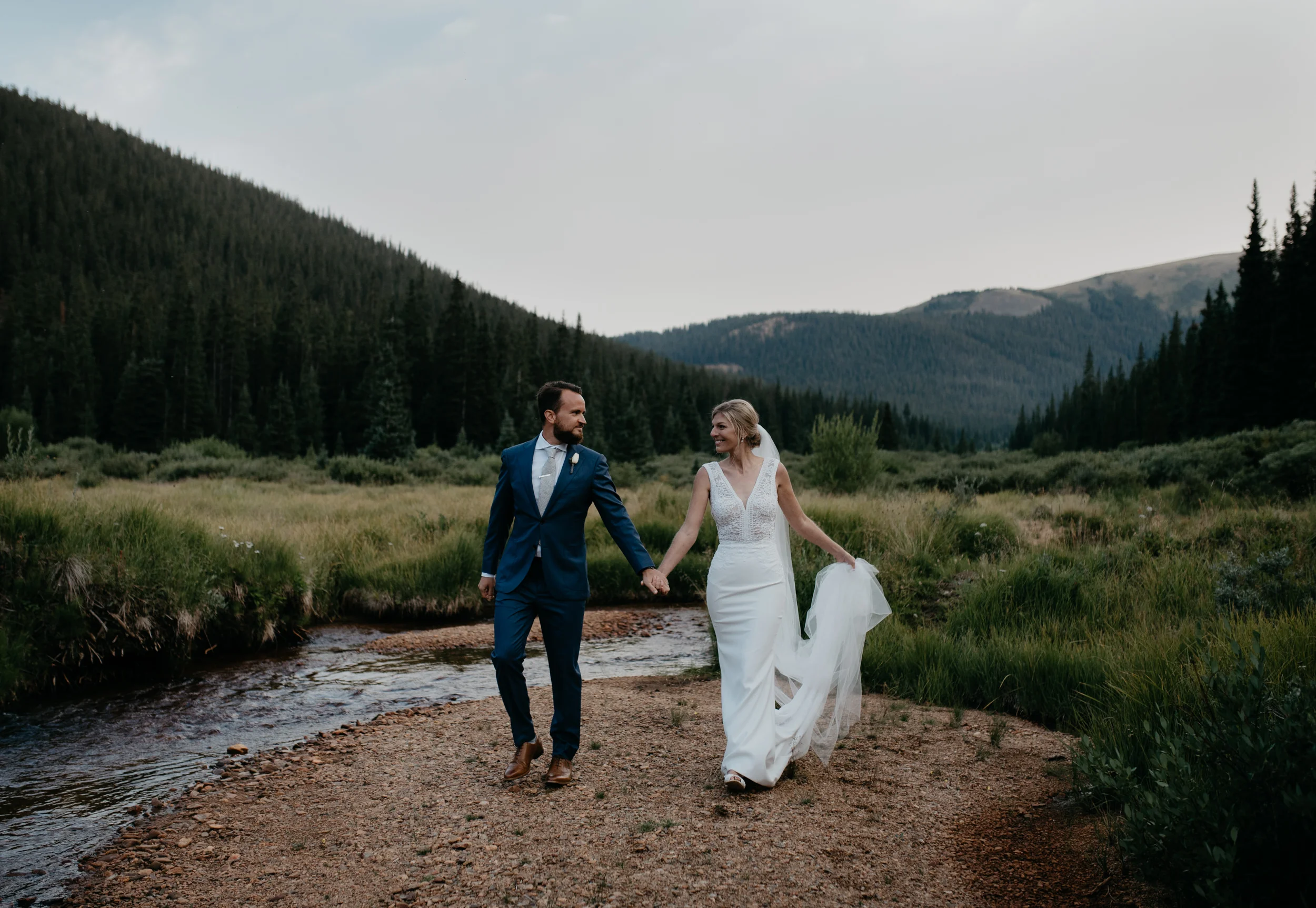  Colorado intimate wedding photographer. Elopement at Guanella Pass in Colorado. 