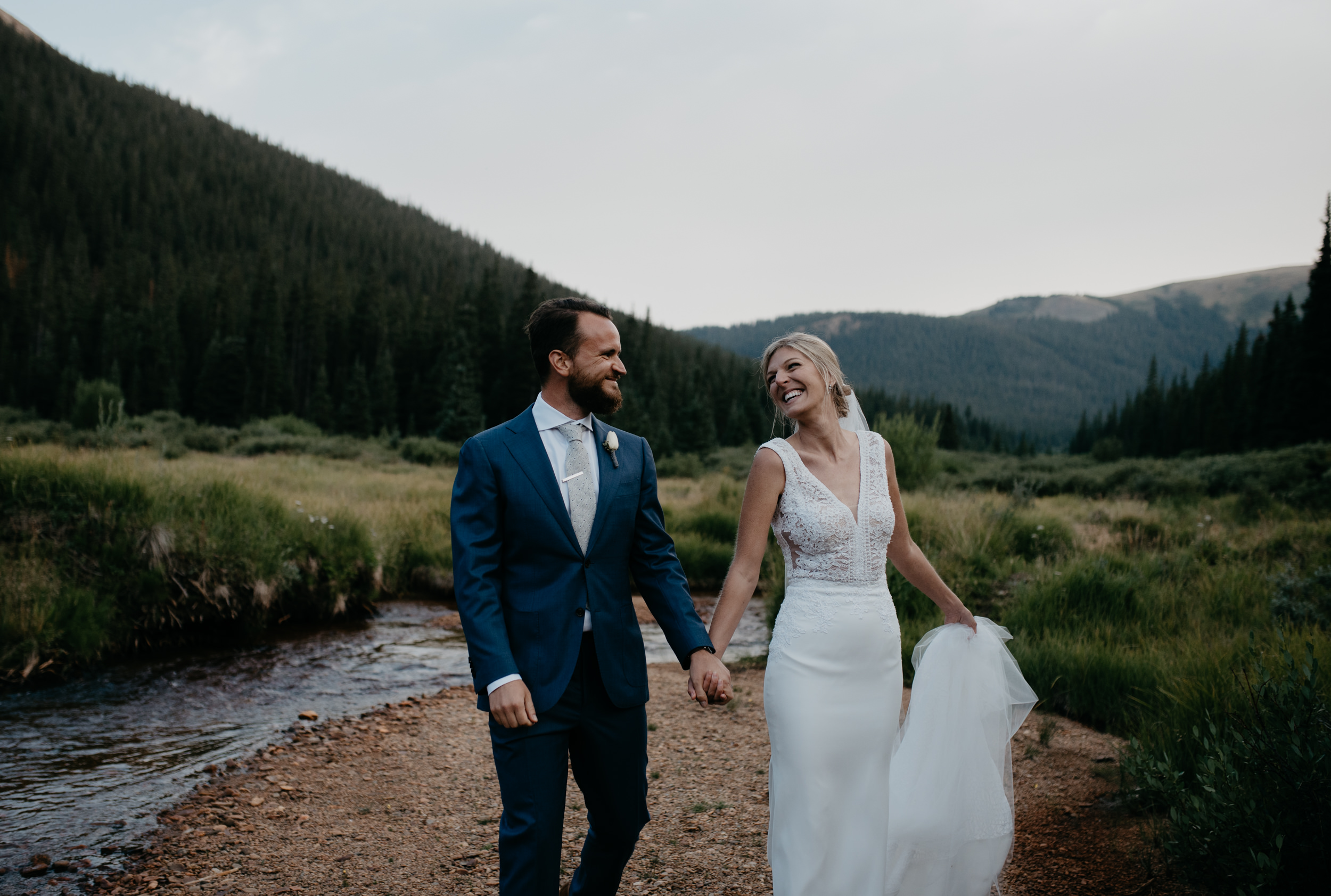  Intimate wedding in Georgetown, Colorado at Guanella Pass. 