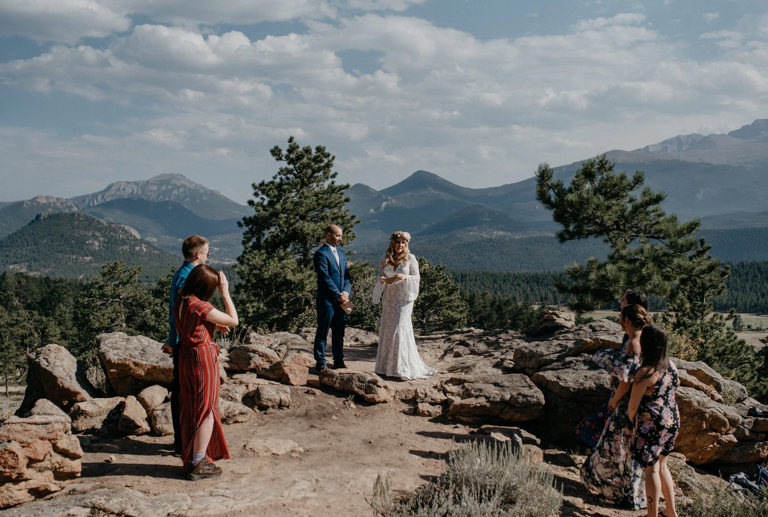  Ceremony at a Rocky Mountain National Park elopement 