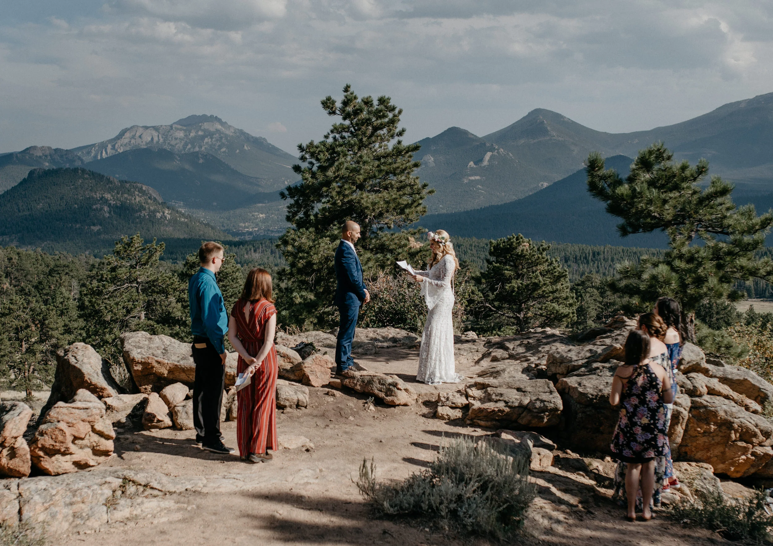  Ceremony in Rocky Mountain National Park. Colorado elopement photographer. 