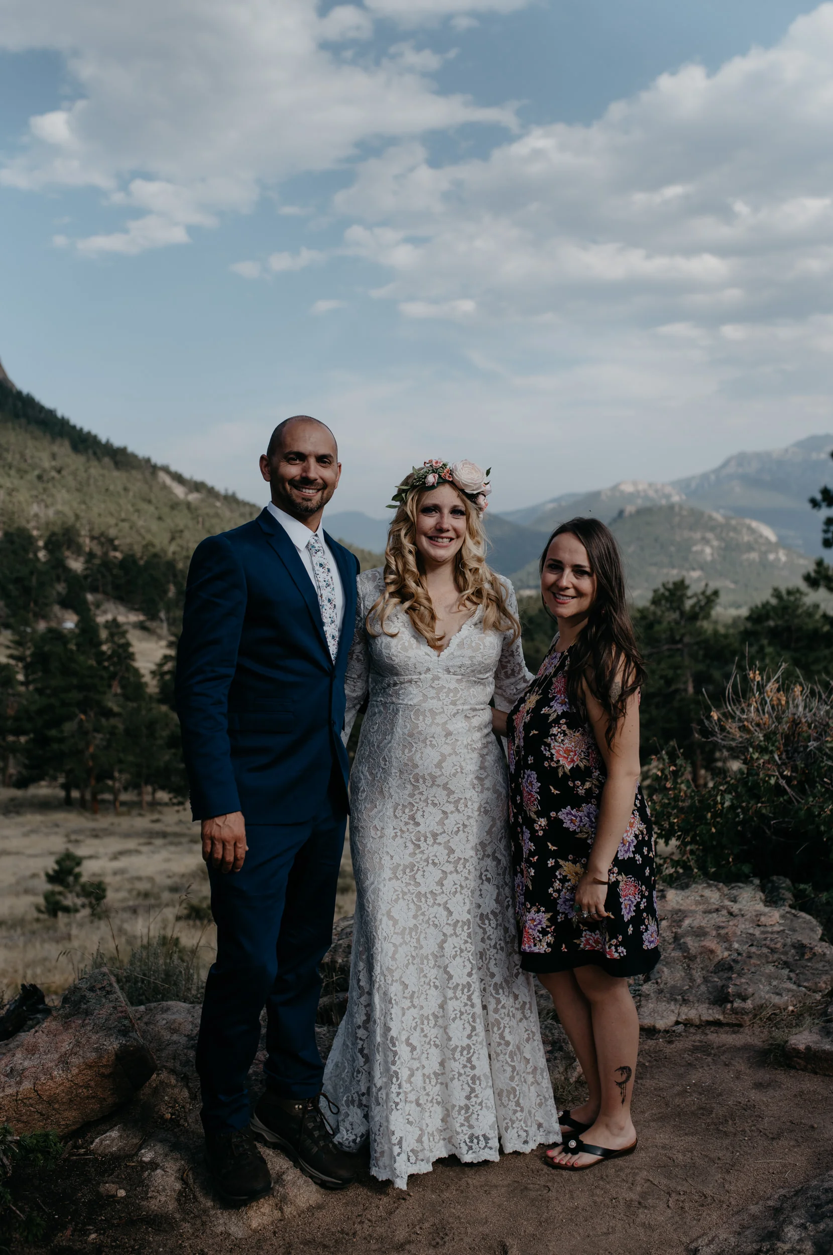  Wedding party photos, Colorado elopement photographer. 