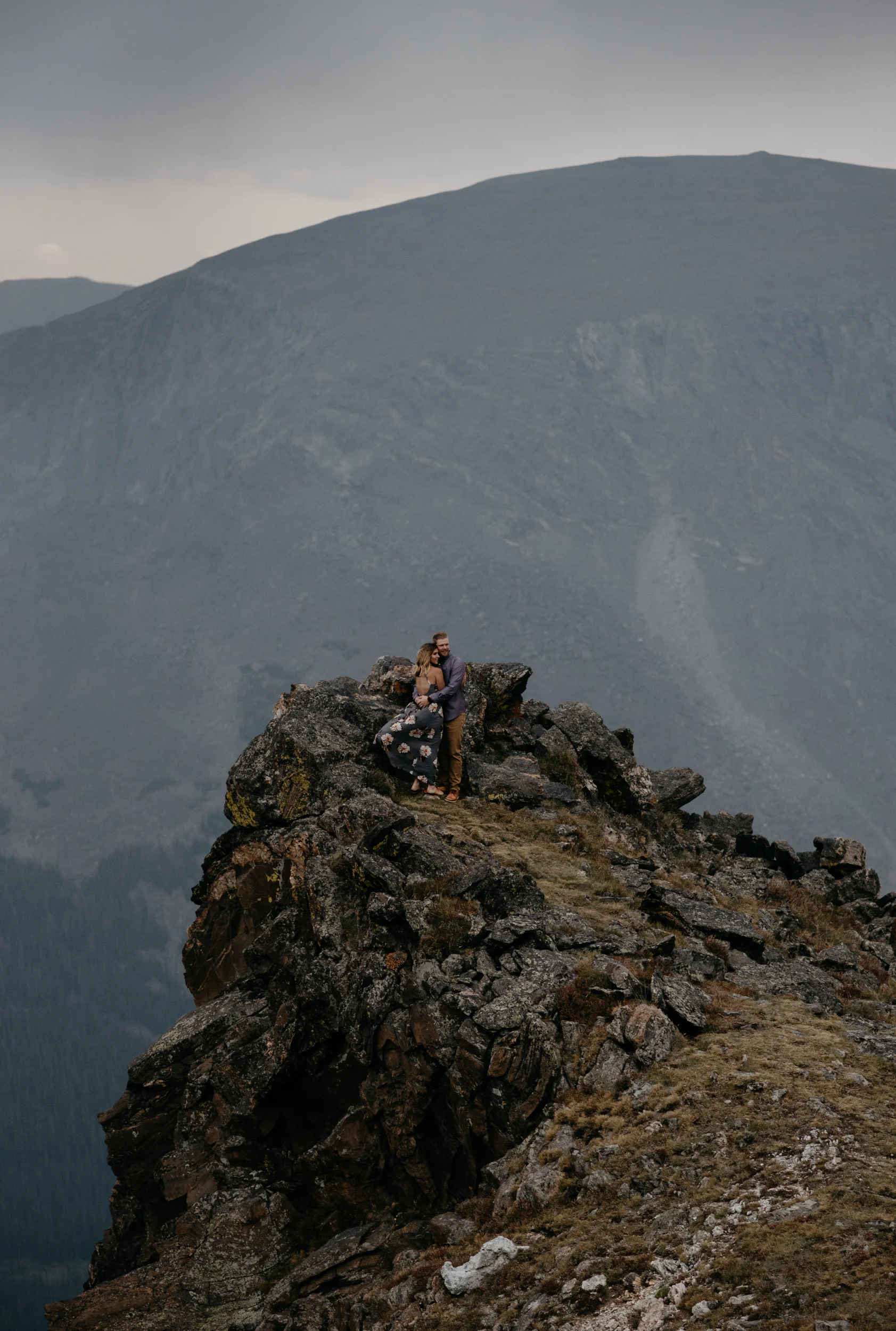  Adventure elopement in Rocky Mountain National Park on Trail Ridge Road. Colorado based mountain elopement an wedding photographer, Alyssa Reinhold. 