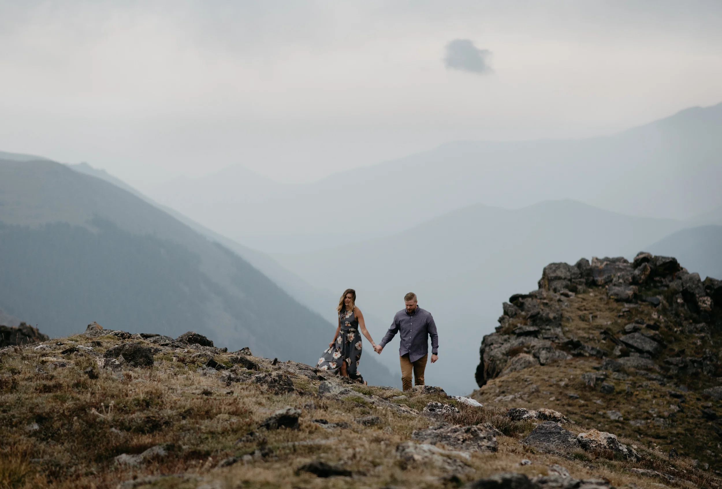 A TRAIL RIDGE ROAD ADVENTURE ENGAGEMENT SESSION IN ROCKY MOUNTAIN NATIONAL PARK