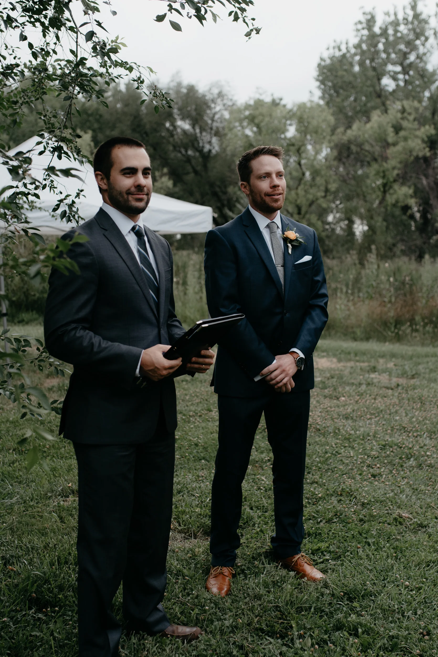  Three Leaf Farm wedding ceremony in Boulder, Colorado. Boulder wedding and elopement photographer. 