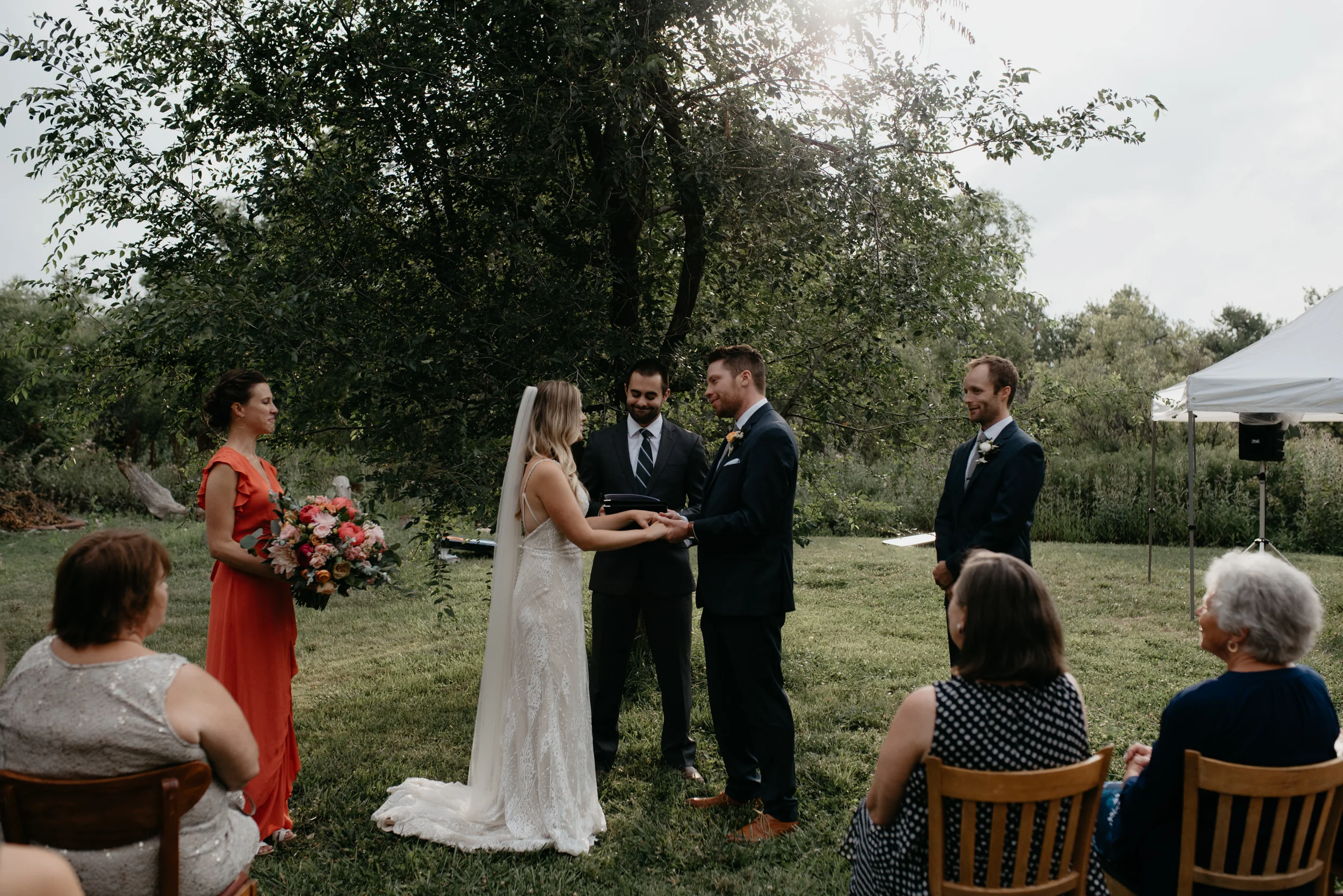  Three Leaf Farm intimate wedding in Boulder, Colorado. 