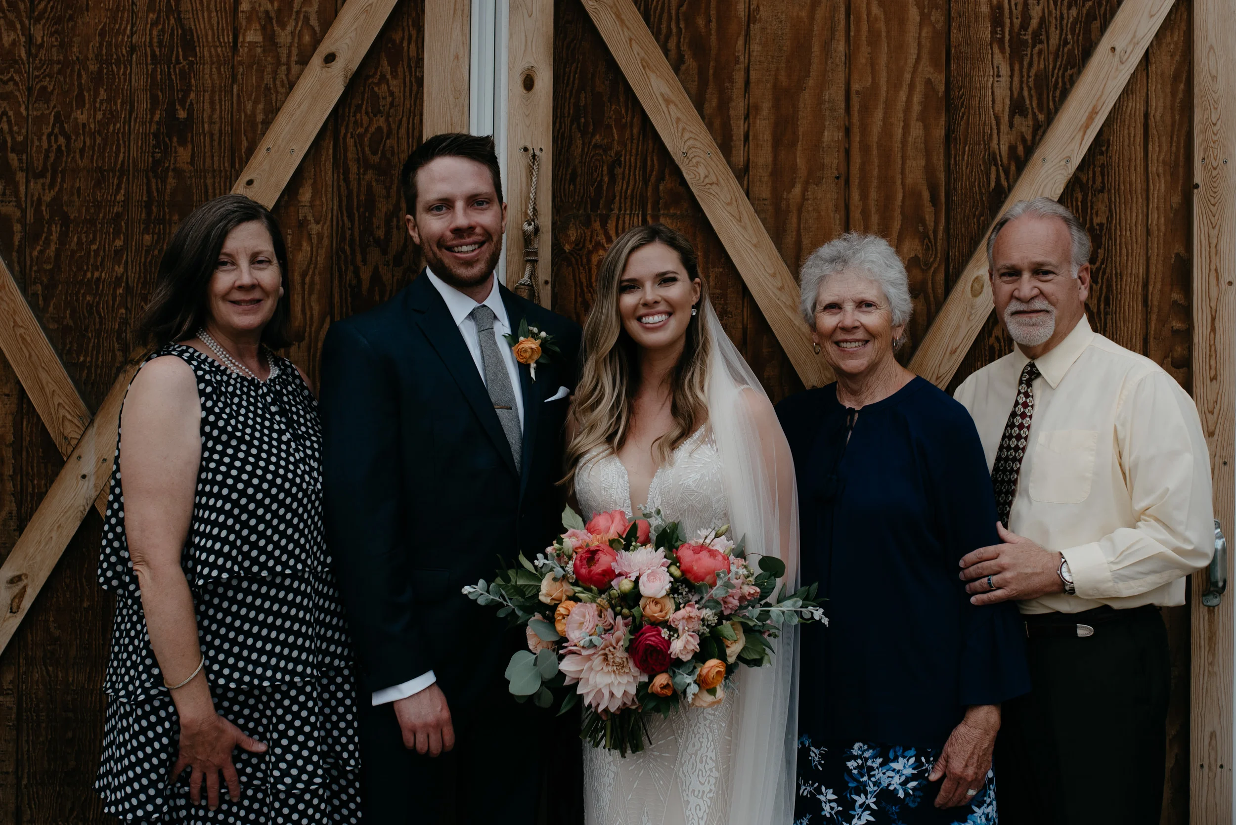  Family formals at intimate Boulder wedding by Colorado wedding photographer. 