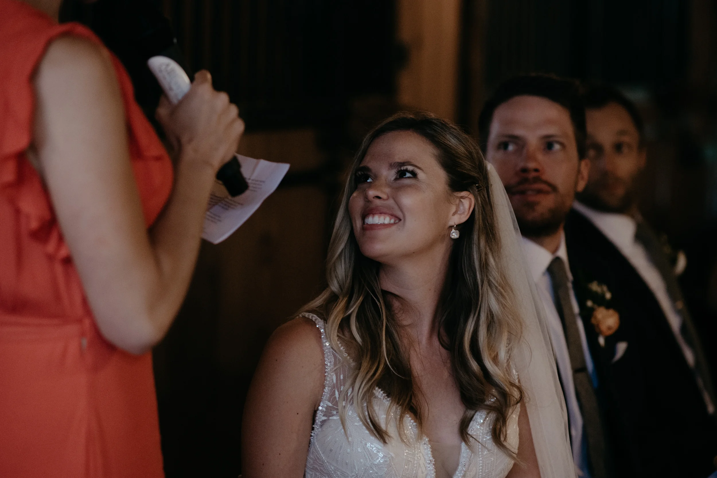  Speeches at Three Leaf Farm wedding reception in Boulder, Colorado. Colorado wedding and elopement photographer. Breckenridge, Colorado mountain elopement and wedding photography. Affordable Denver wedding photography. 