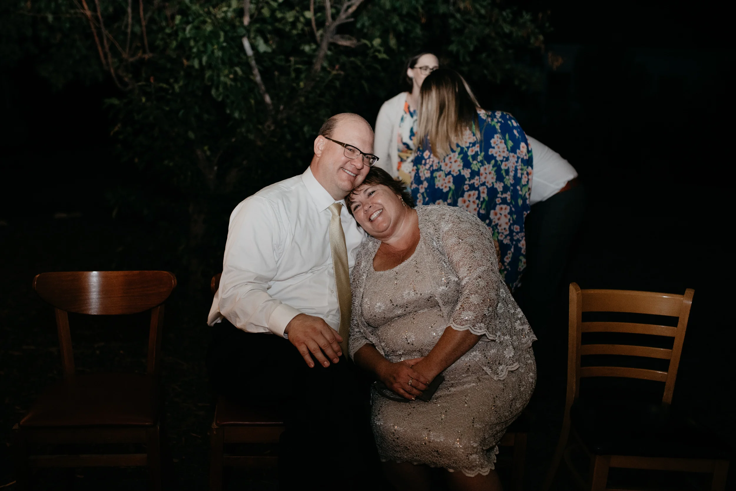  Brides parents at wedding reception. Boulder, Colorado wedding photographer. 