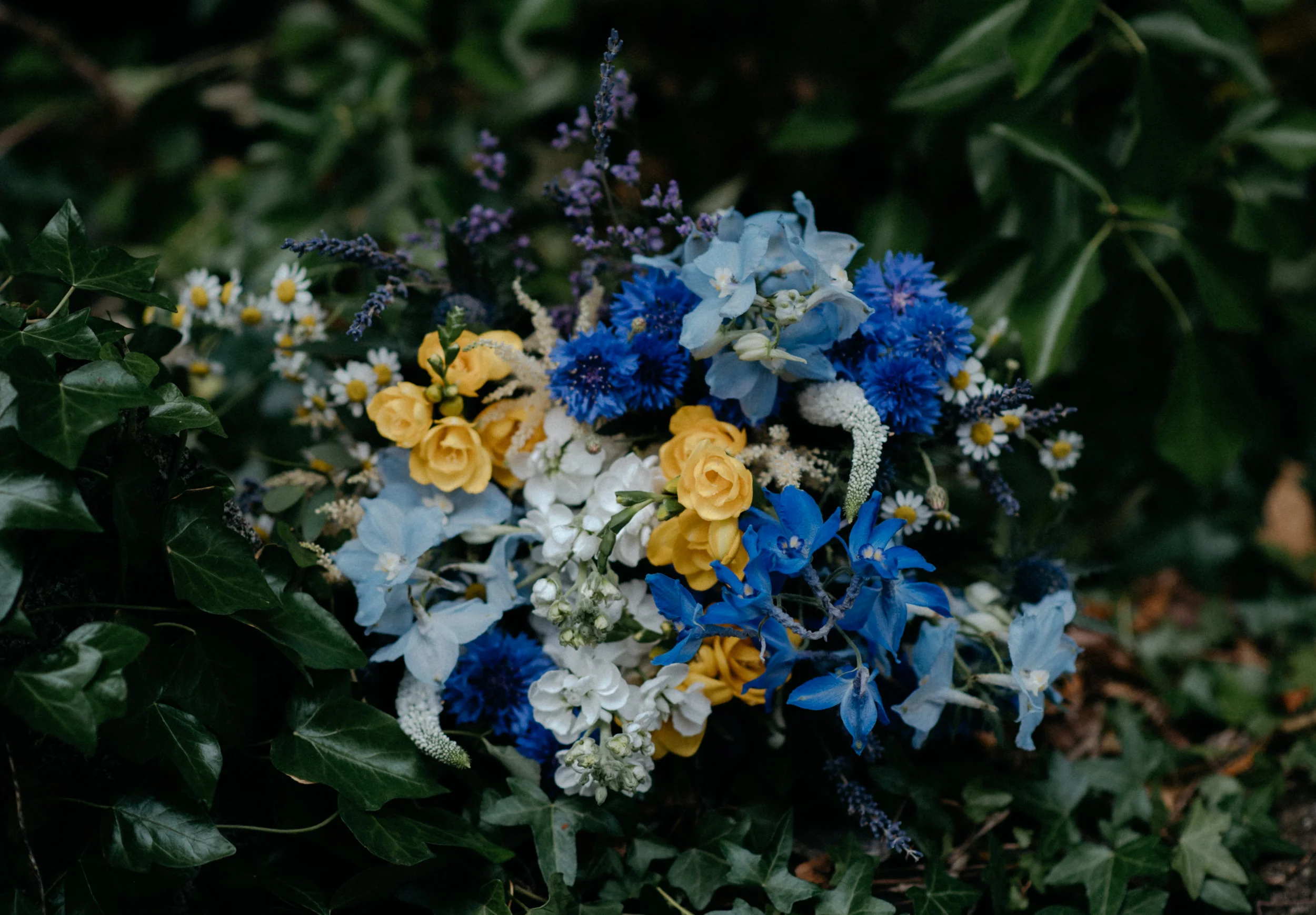  Bridal bouquet at Ireland destination wedding in County Clare, Ireland. County Clare, Ireland wedding and elopement photographer. Intimate wedding at Newtown Castle. 