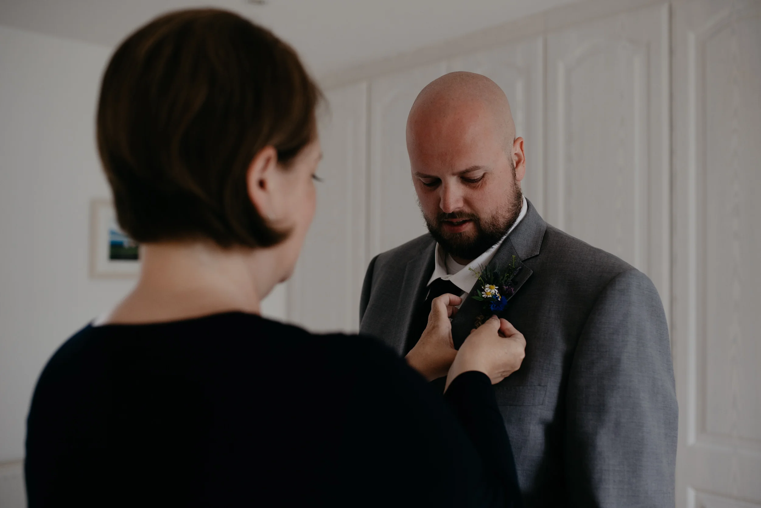  Groom getting ready. Ireland wedding photographer. 