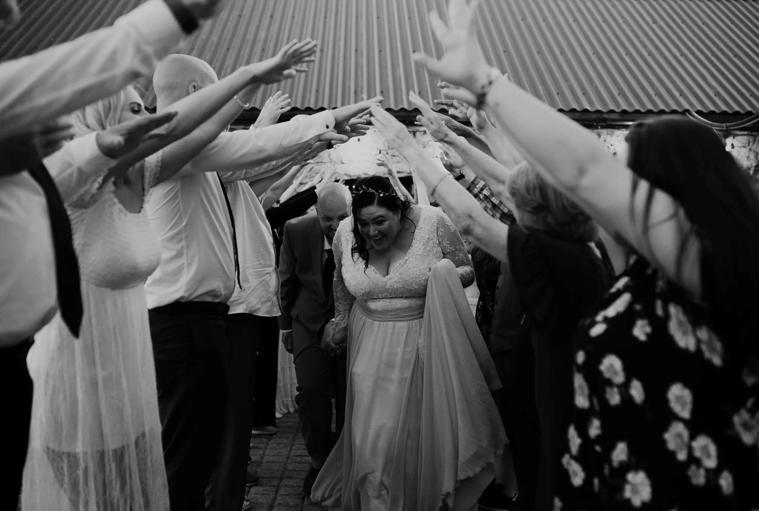  Reception exit at Ireland Destination wedding in County Clare, Ireland. 