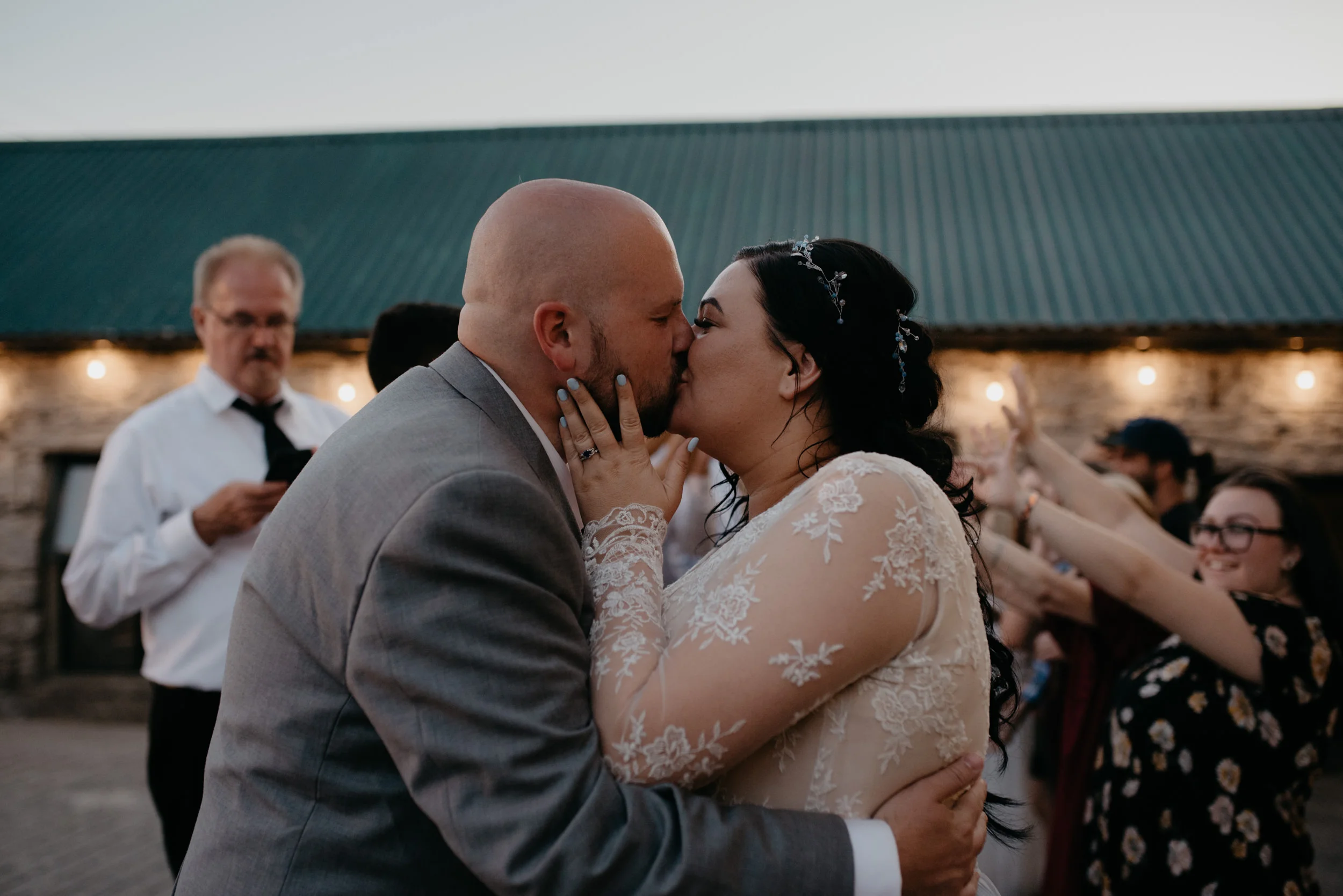  Ireland destination wedding and elopement photographer. Destination wedding in County Clare, Ireland. Reception at Vaughan’s Pub in Kilfenora. 