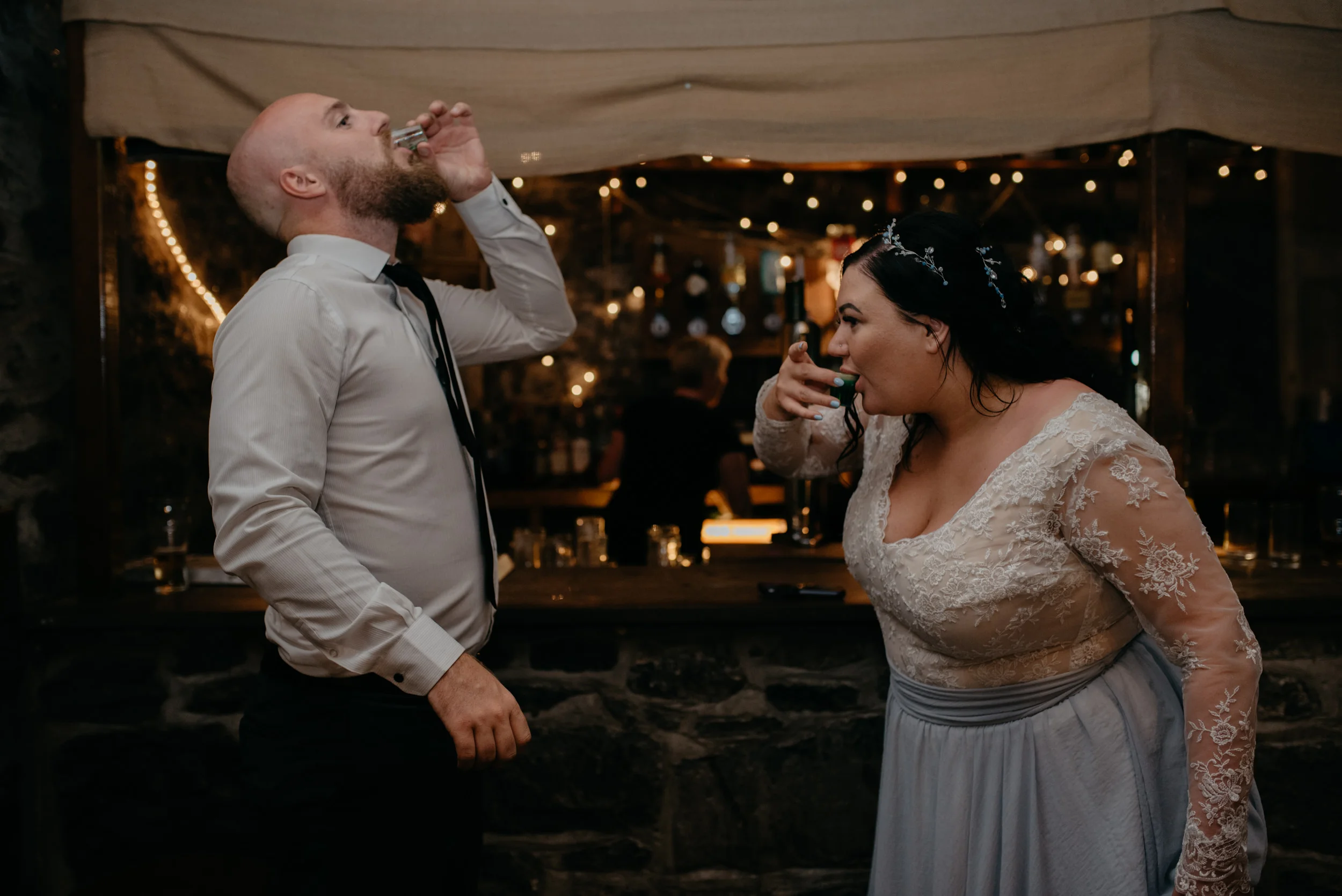  Wedding reception at Vaughn’s Pub. County Clare, Ireland wedding photographer. 