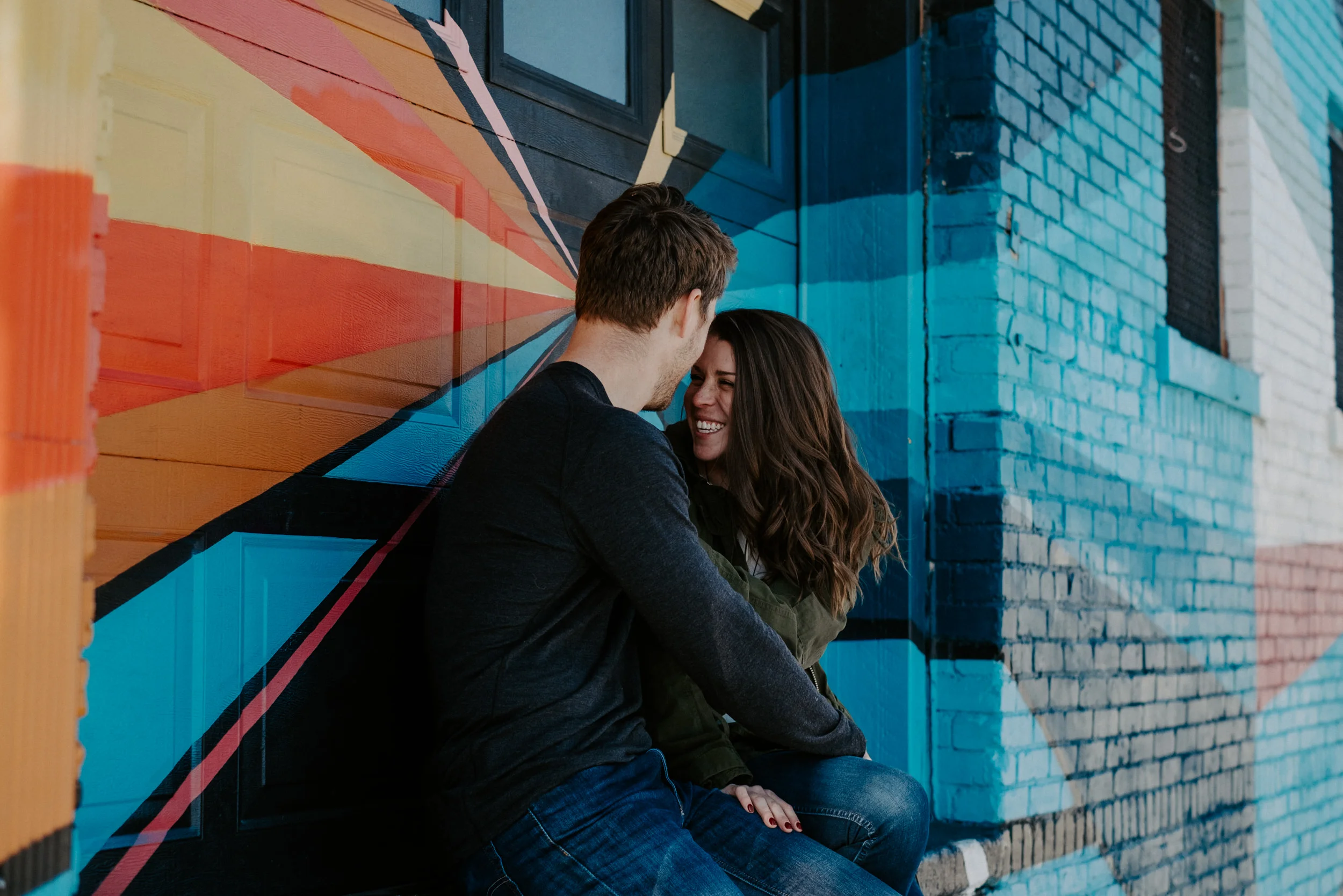  RiNo Denver engagement photos. Denver wedding photographer. Colorado engagement photography. 