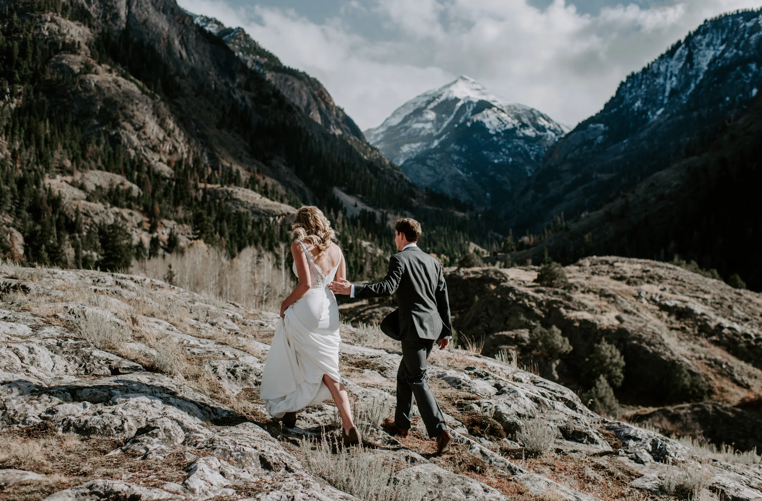  Ouray, Colorado mountain elopement. Denver boho wedding photographer. Telluride wedding photos. 