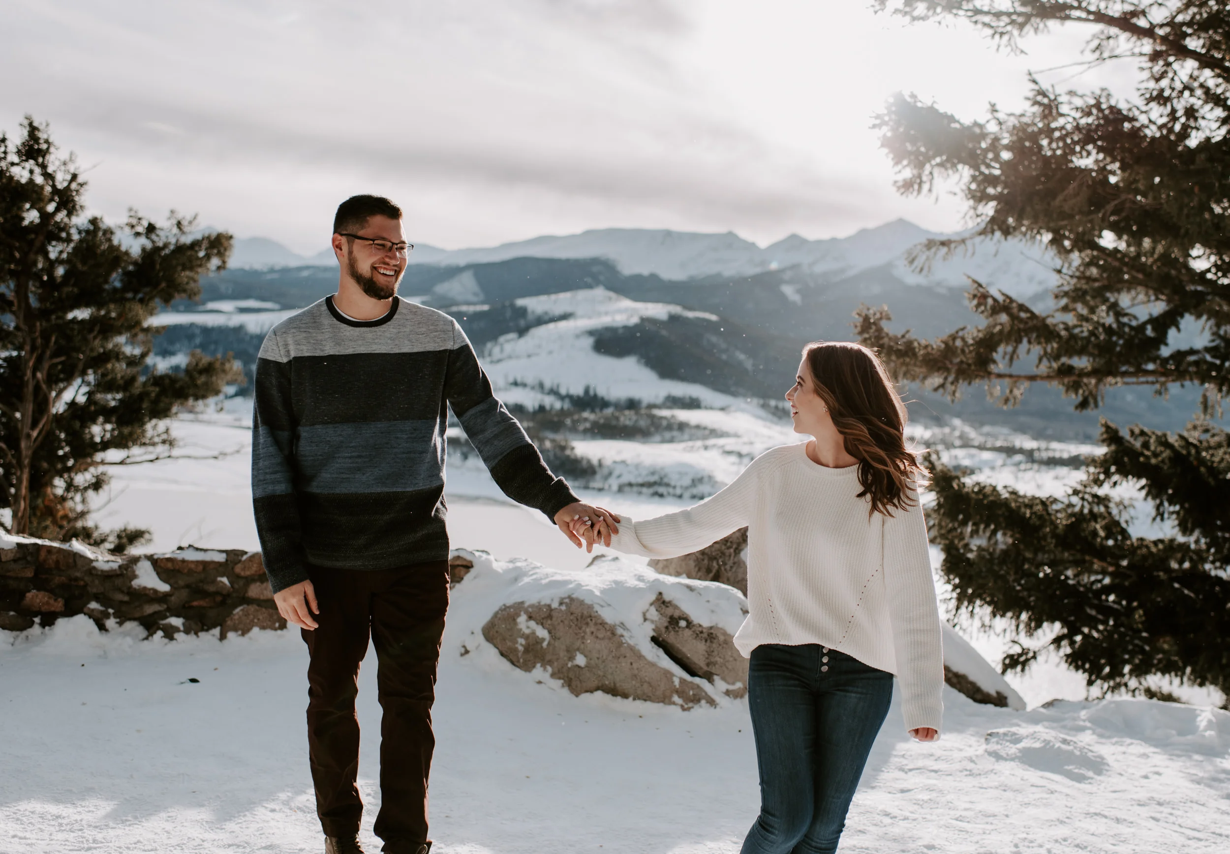  Sapphire Point engagement session in Breckenridge, Colorado. 