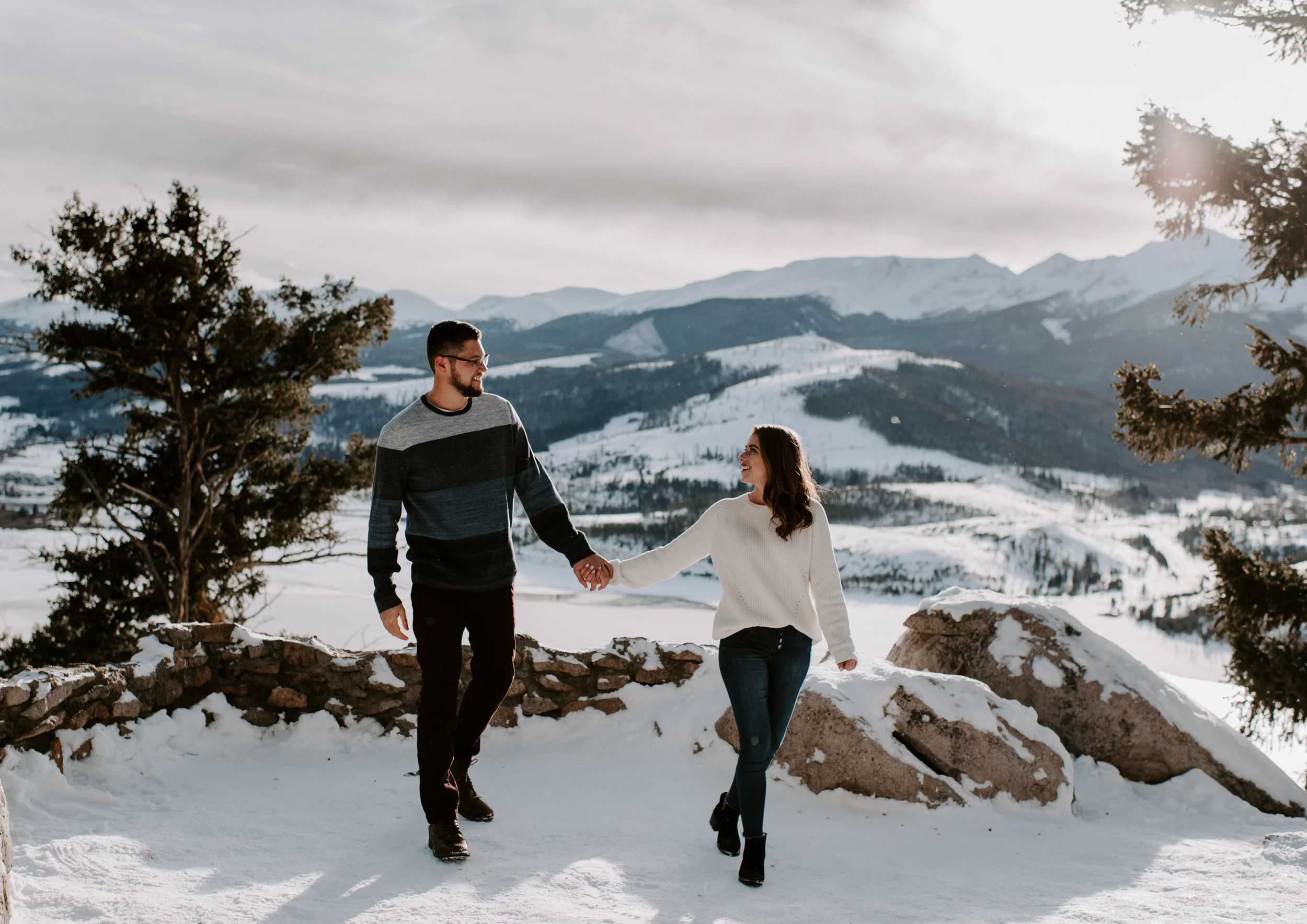  Sapphire Point engagement session. Breckenridge, Colorado engagement session location. Lake Dillon engagement photos. 