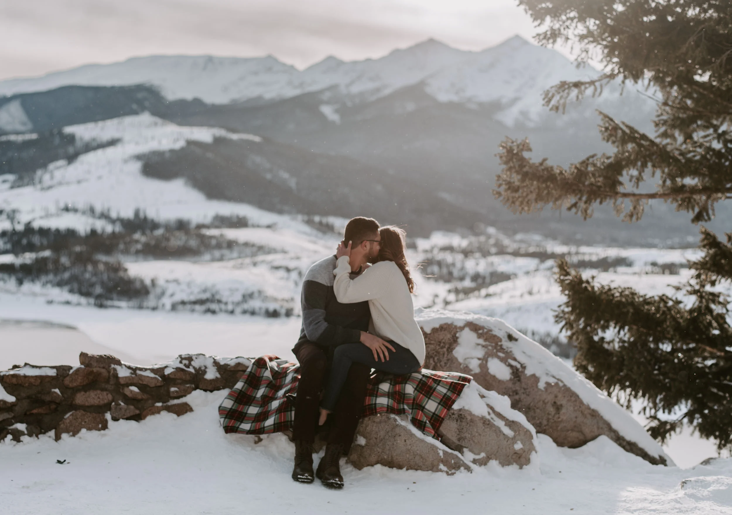  Sapphire Point Overlook engagement session photography. Lake Dillon mountain engagement photos. 