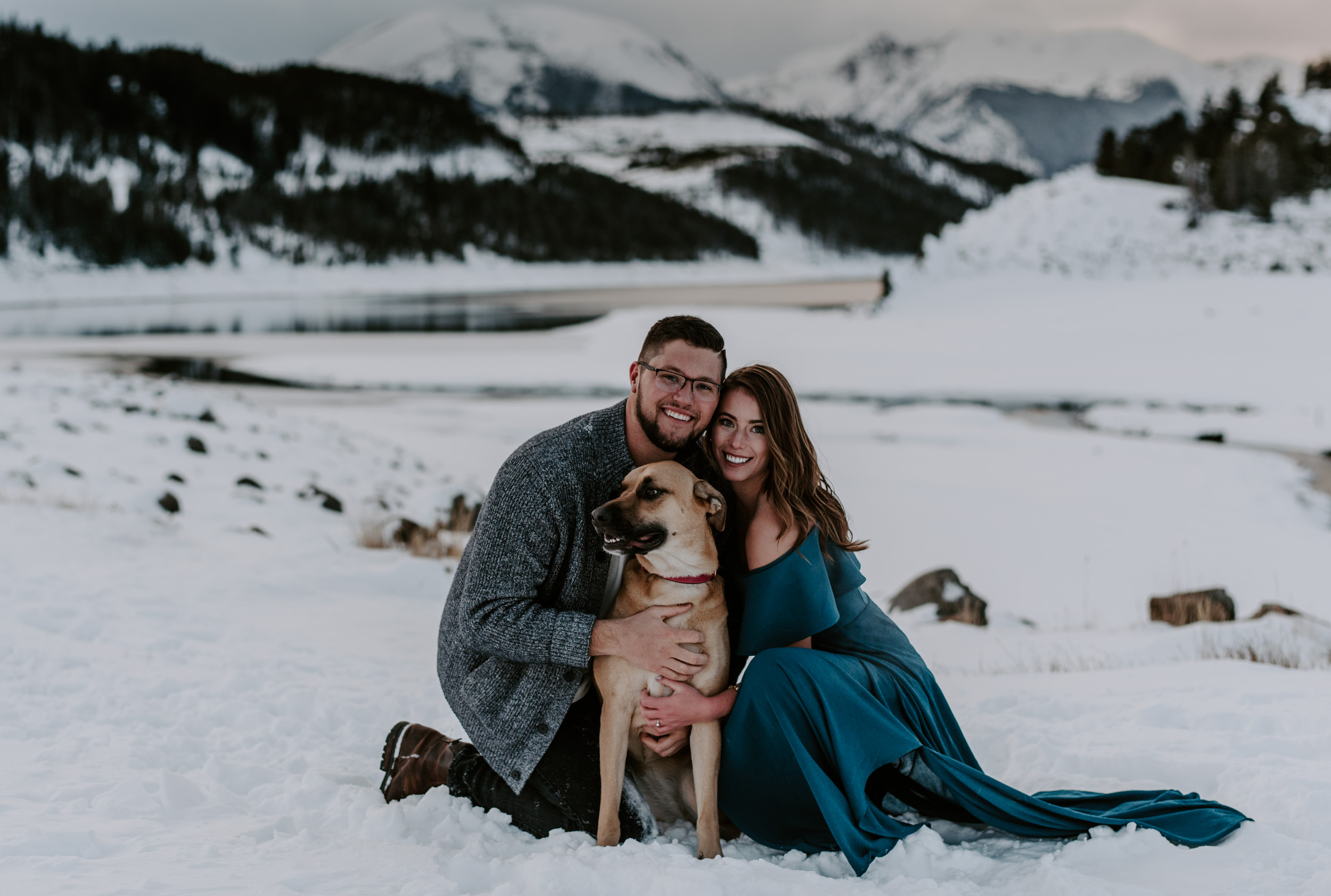  Lake Dillon engagement session photos in Dillon, Colorado. Sapphire Point engagement photography. 