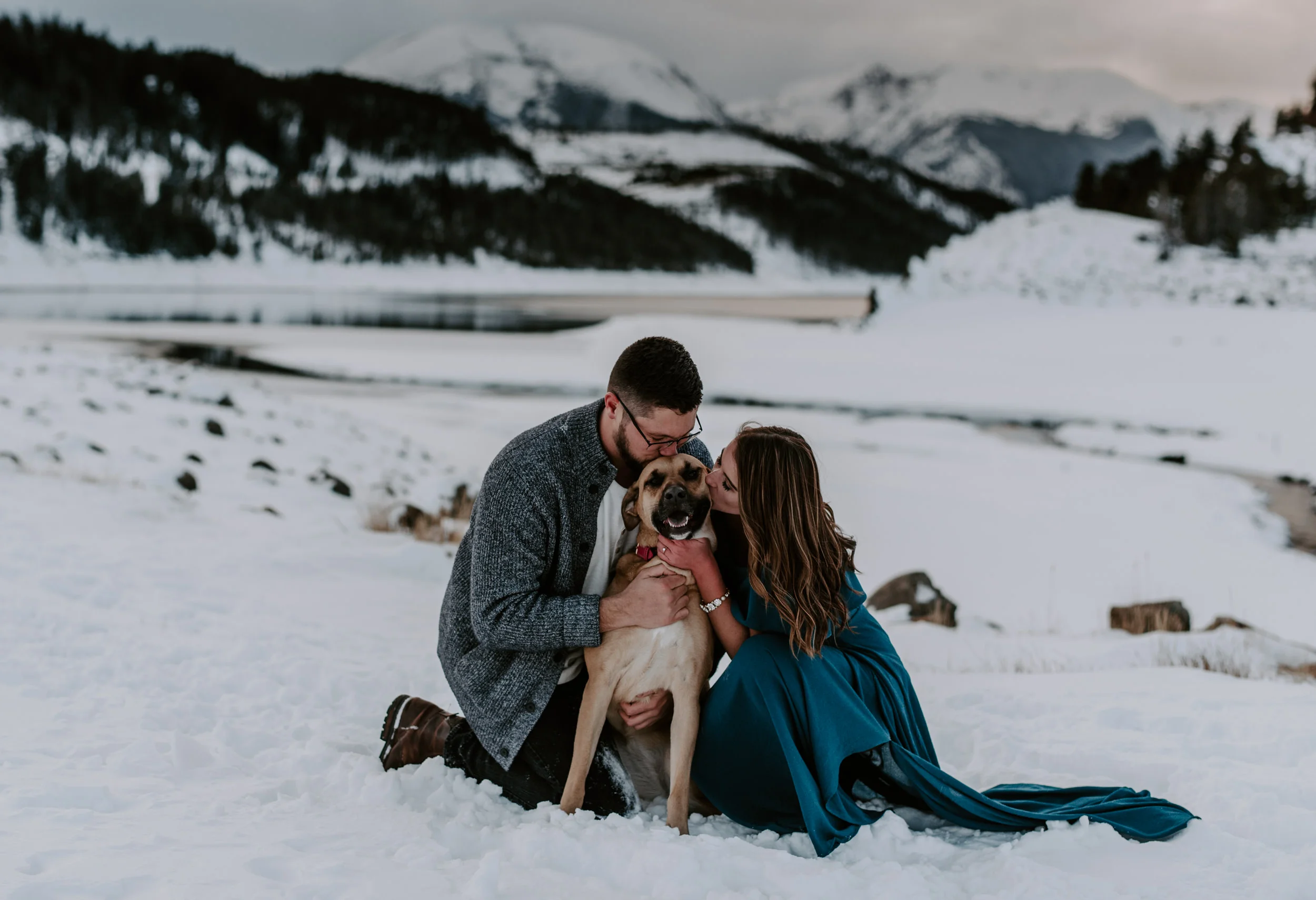  Lake Dillon engagement photos in Dillon, Colorado. Breckenridge, Colorado wedding and elopement photographer. 