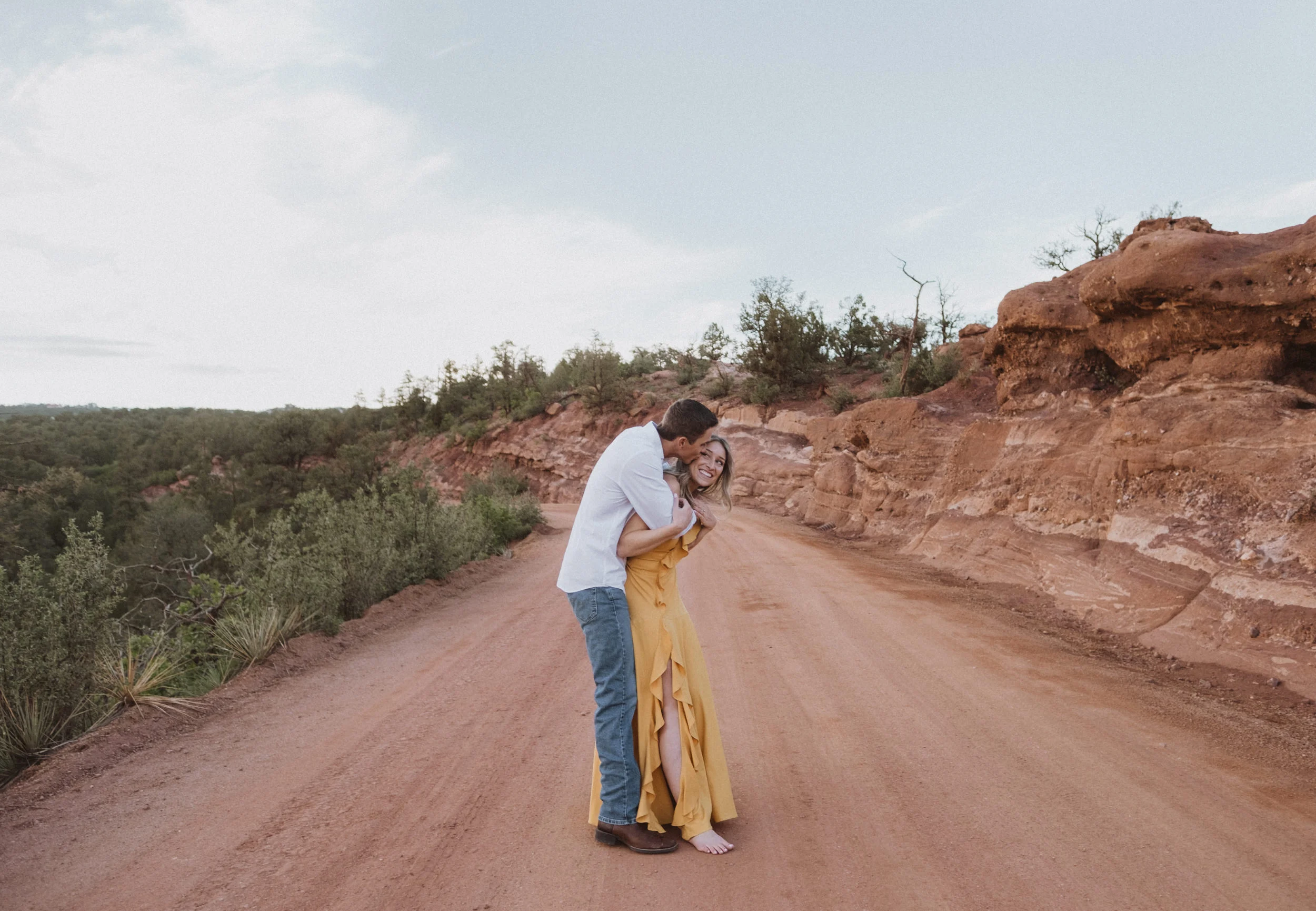  Engagement photos at Garden of the Gods. Colorado Springs wedding photographer. Garden of the Gods engagement session. 