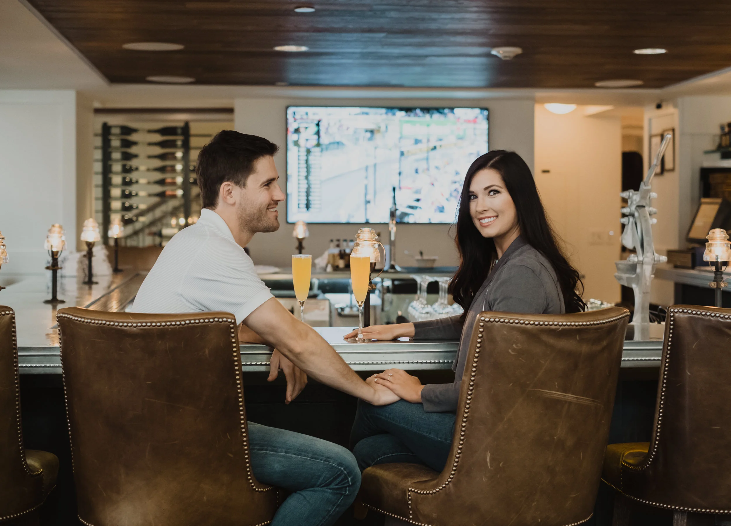  Downtown Denver engagement photos. Hotel Teatro engagement session. Downtown Denver urban engagement session. City engagement photos in Denver. Colorado wedding photographer. JJ Lane and Kayla Hughes engagement session. 