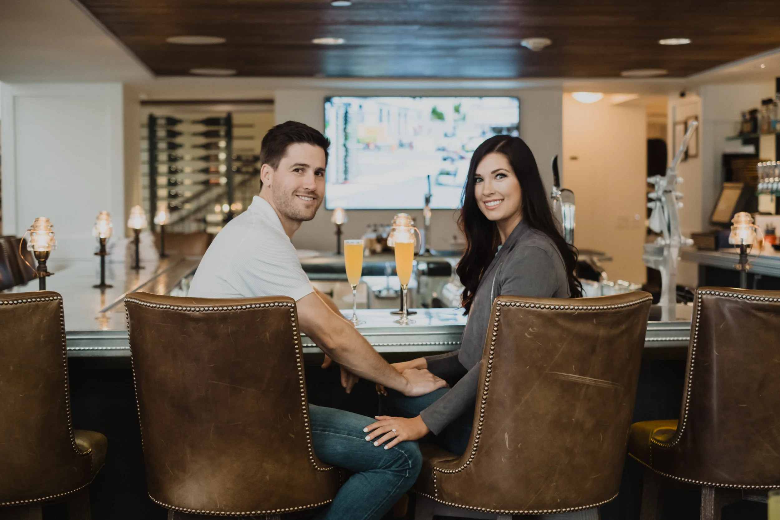  Hotel Teatro engagement session in downtown Denver, Colorado. Denver, Colorado wedding and elopement photographer. Denver engagement session ideas. Urban engagement photos. 