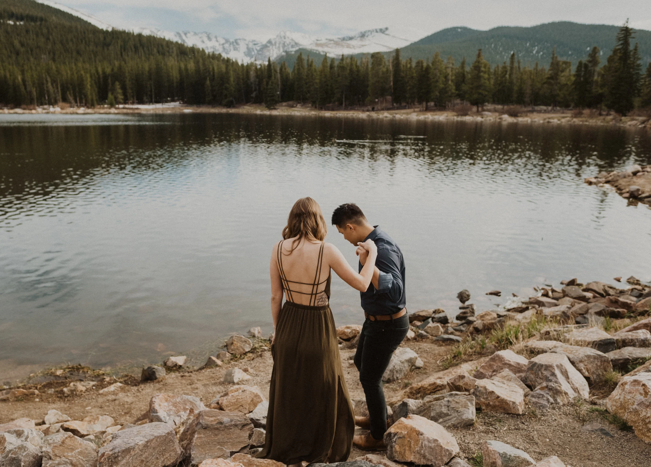  Echo Lake engagement photos Mt. Evans wilderness. Colorado engagement photos in Idaho Springs, Colorado.  