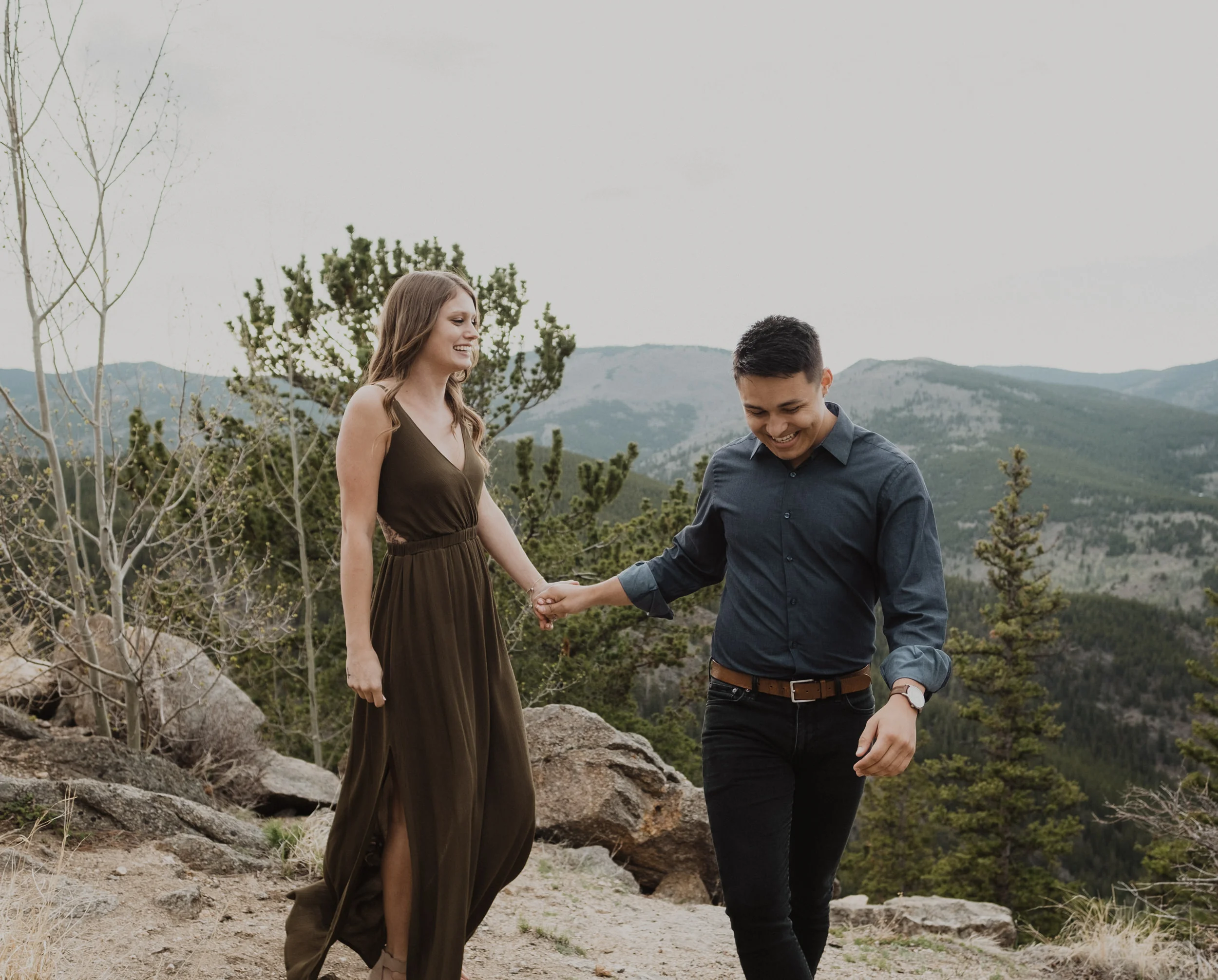  Colorado mountain engagement photography. Mt. Evans adventure engagement photos. Echo Lake couples session in Idaho Springs, Colorado.  