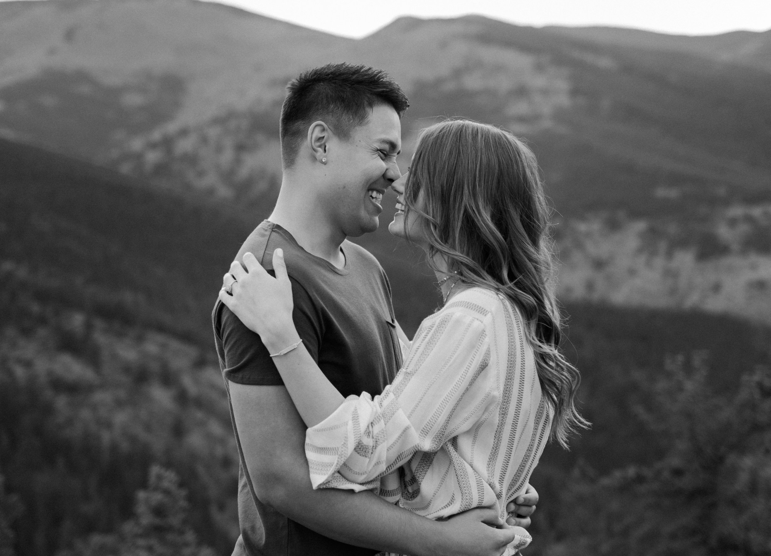  Colorado engagement session. Echo Lake mountain adventure engagement photos. Colorado engagement session photographer. 