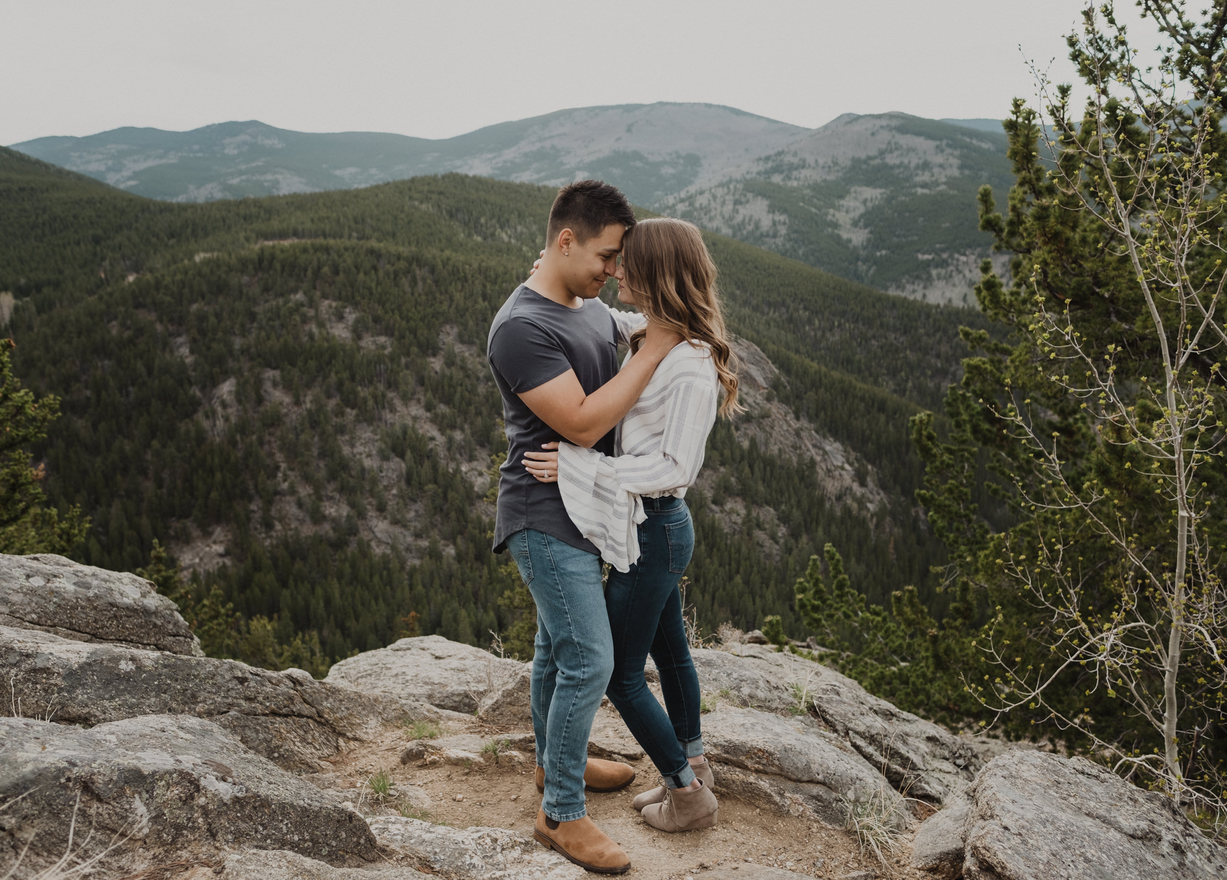  Echo Lake engagement session. Mt. Evans engagement session in Idaho Springs, Colorado. Colorado mountain engagement and wedding photographer. 