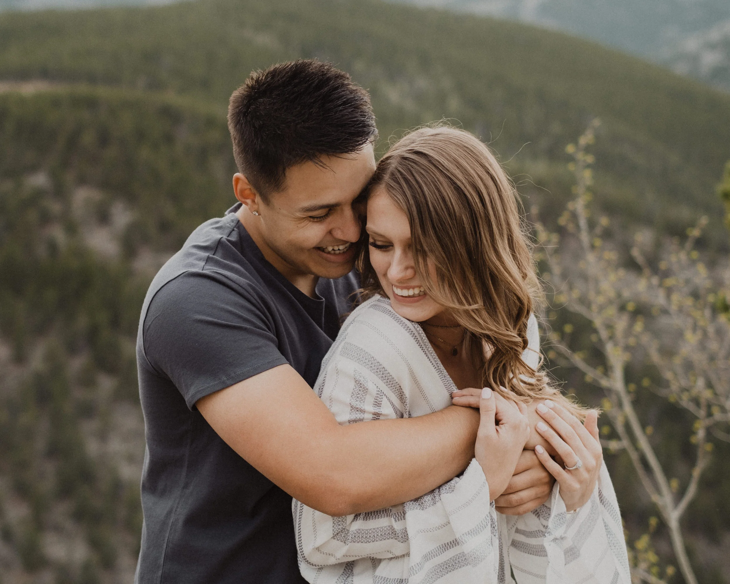  Echo Lake engagement session. Idaho Springs, Colorado engagement session. Mt. Evans engagement session. Colorado wedding photographer. Colorado mountain engagement photos at Echo Lake. 